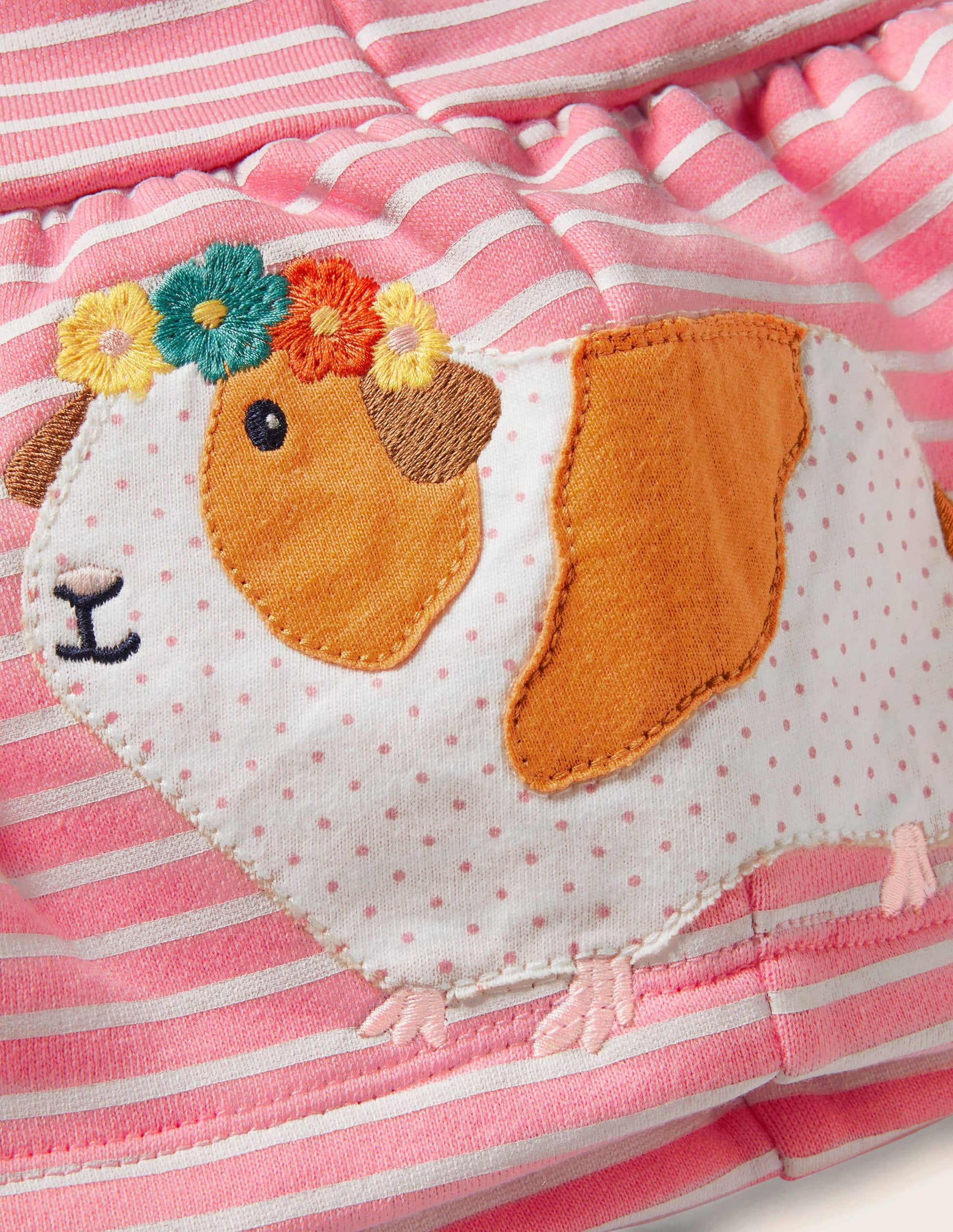 Cosy Sweatshirt Dress-Formica Pink/Ivory Guinea Pigs-3