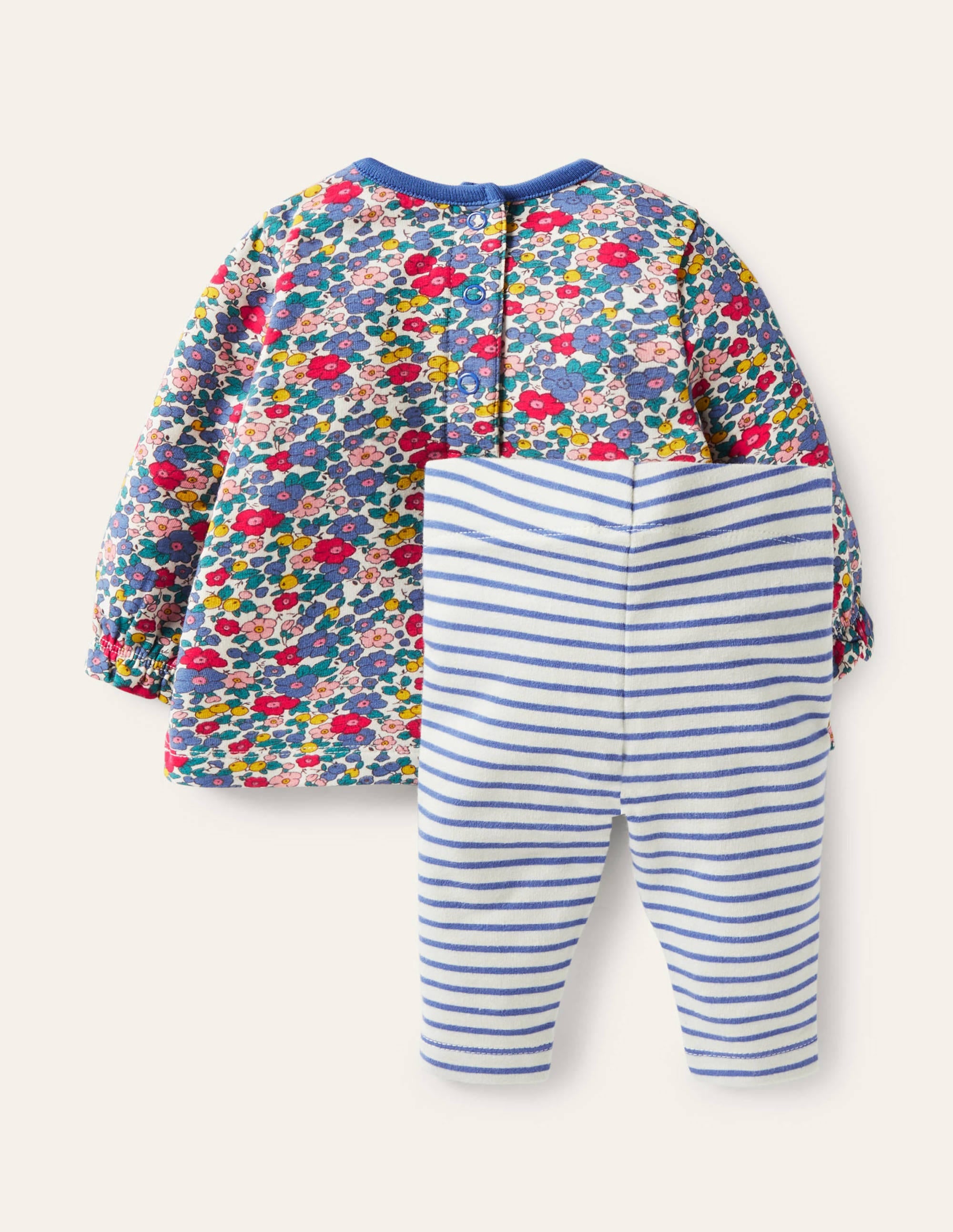 Ensemble ultra-doux-Motif fleur de pommier ciel multi - Image 2