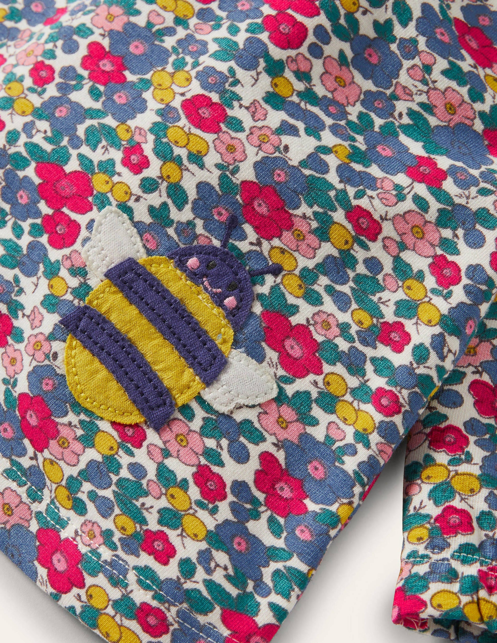 Ensemble ultra-doux-Motif fleur de pommier ciel multi-3
