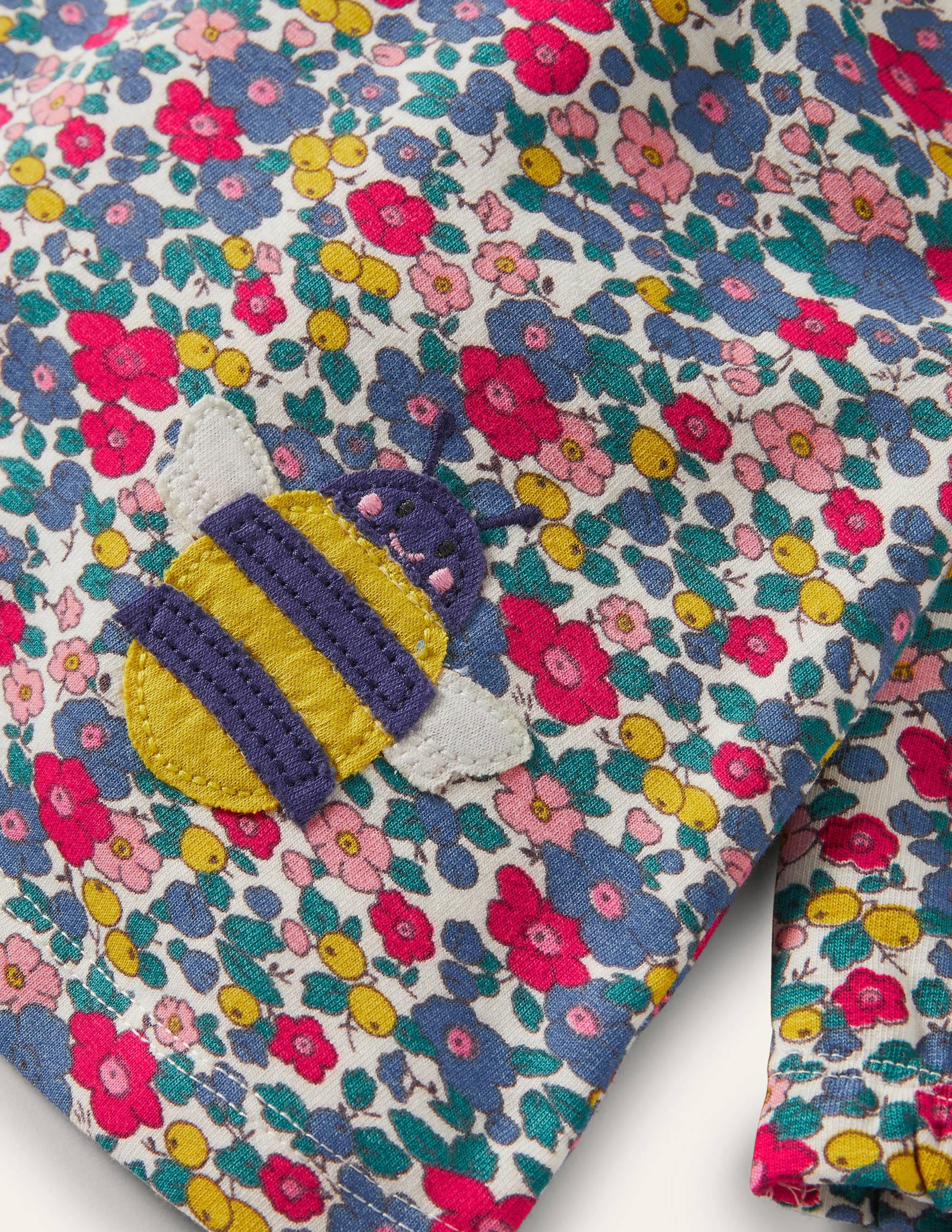 Ensemble ultra-doux-Motif fleur de pommier ciel multi - Image 3