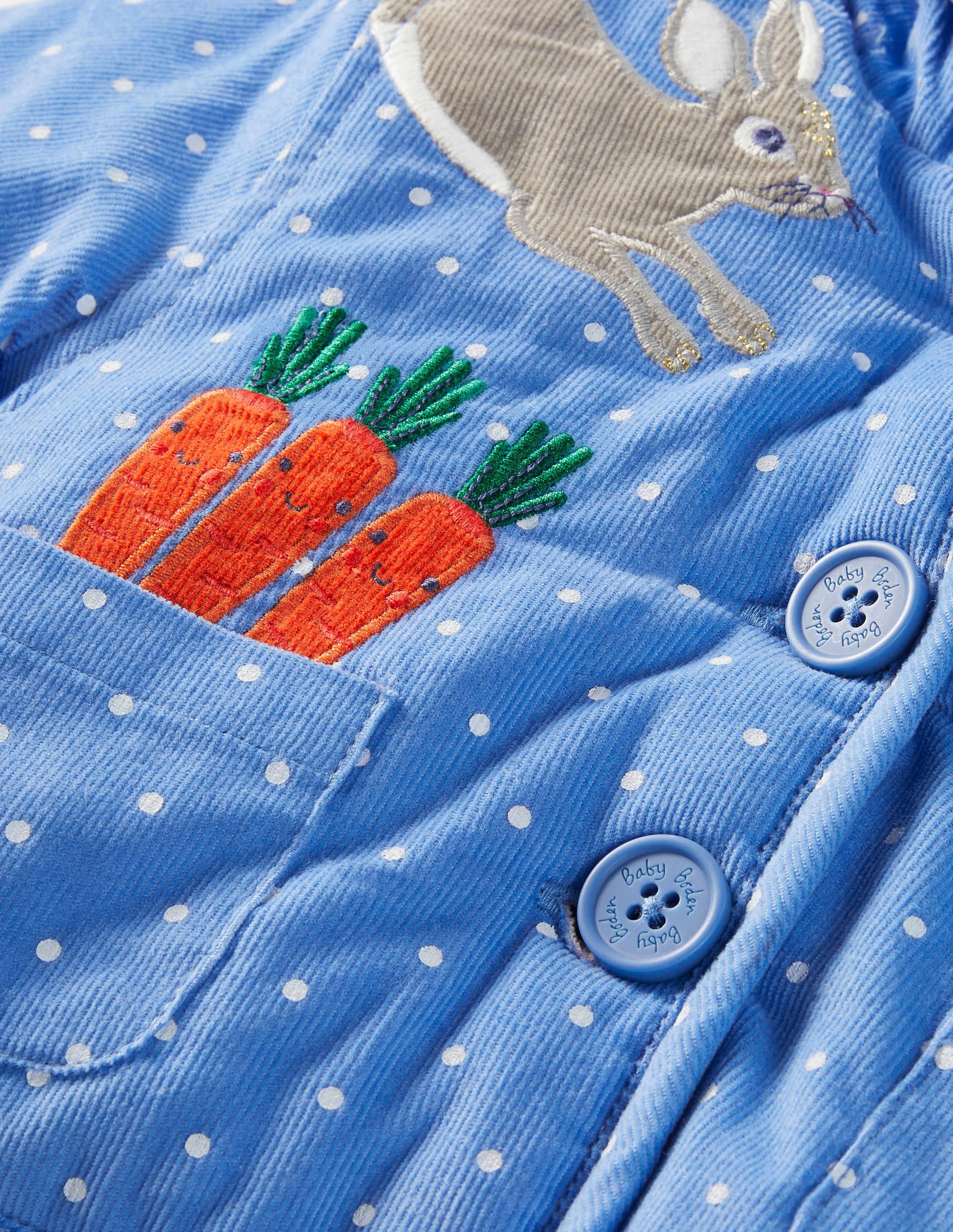 Cord Jacket-Elizabethan Blue Bunnies - Image 3