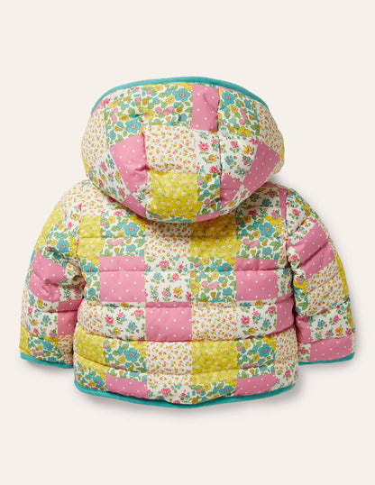 Jacke mit Wattierung-Bunt, Patchwork-Blumenmuster-3