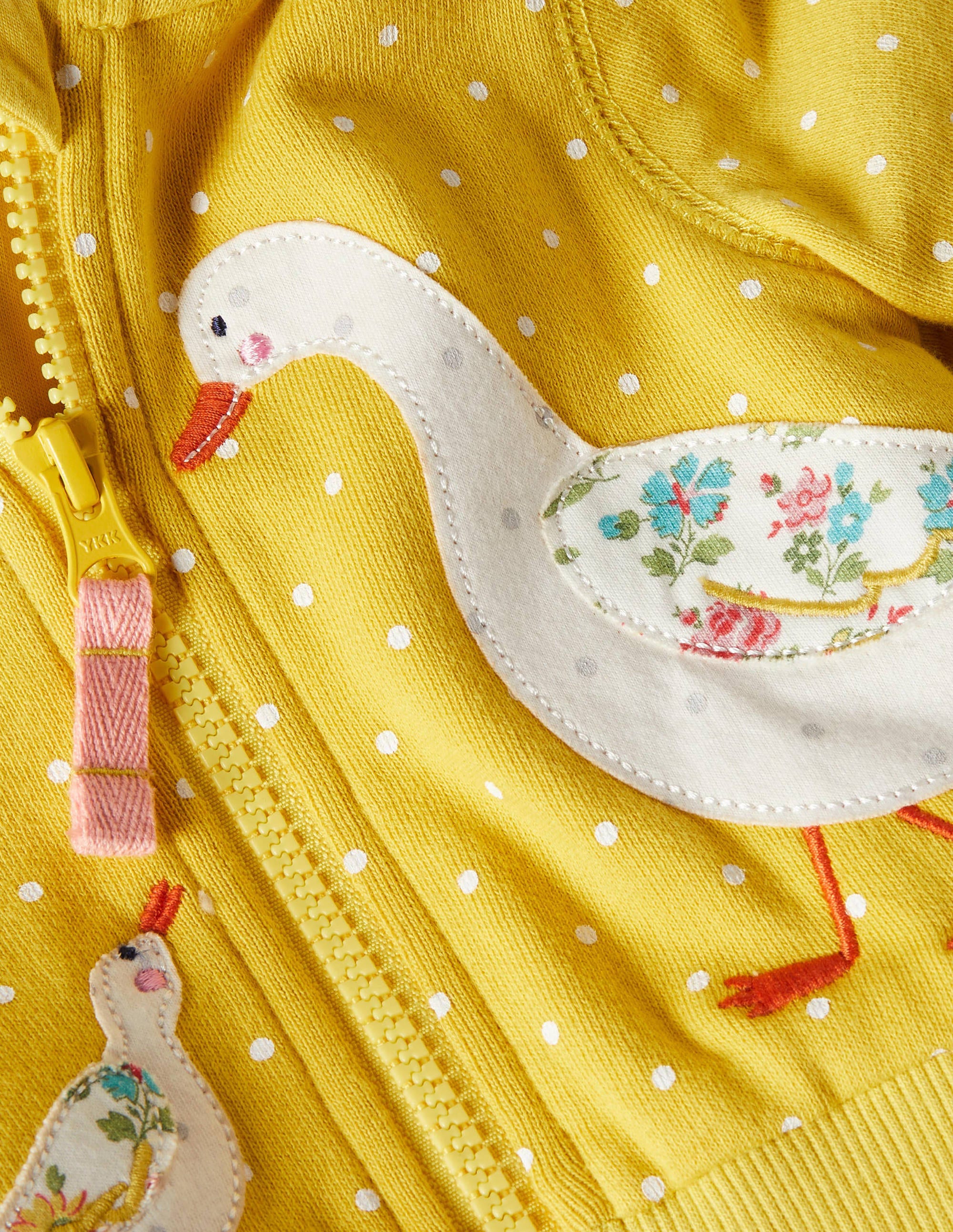 Shaggy-lined Hoodie-Sweetcorn Yellow Ducks - Image 3