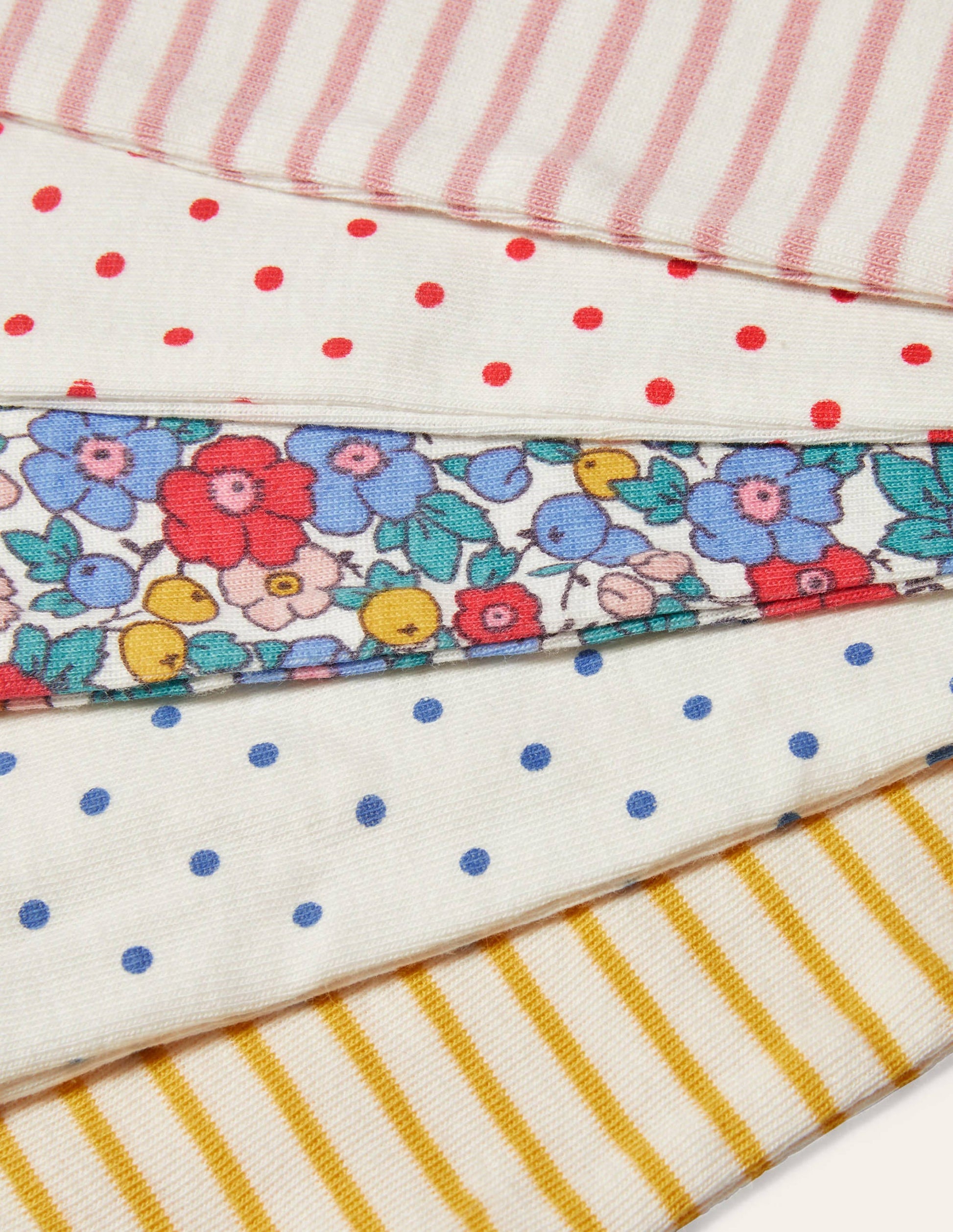 Blumige Bodys im 5er-Pack-Bunt, Apfelblüten-3