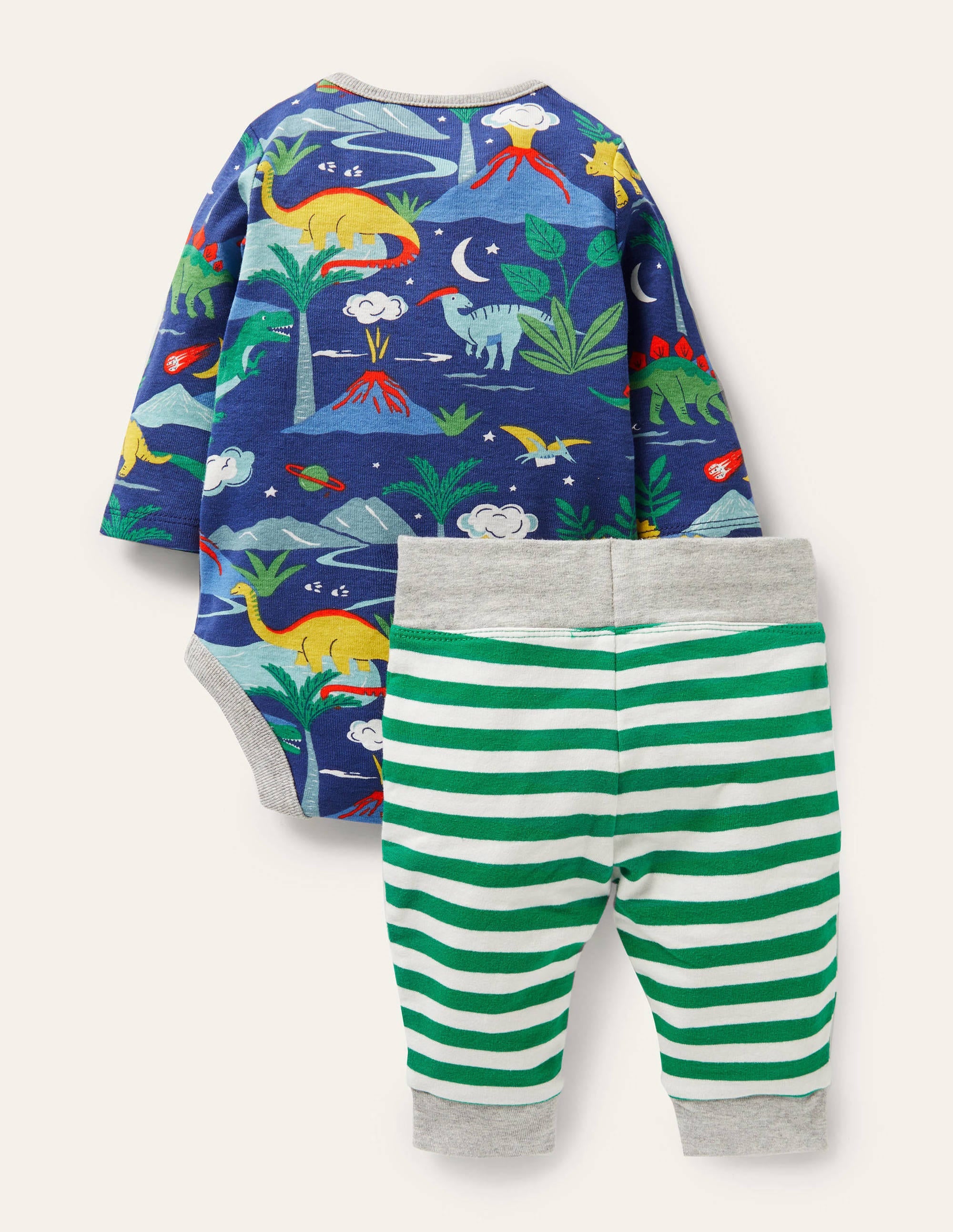 Body- und Leggings-Set-Segelblau, Dinosaurier - Image 2