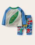 Ensemble fun en jersey-Motif Garden Gang ciel hivernal