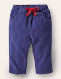 Cordhose mit Jerseyfutter-Segelblau