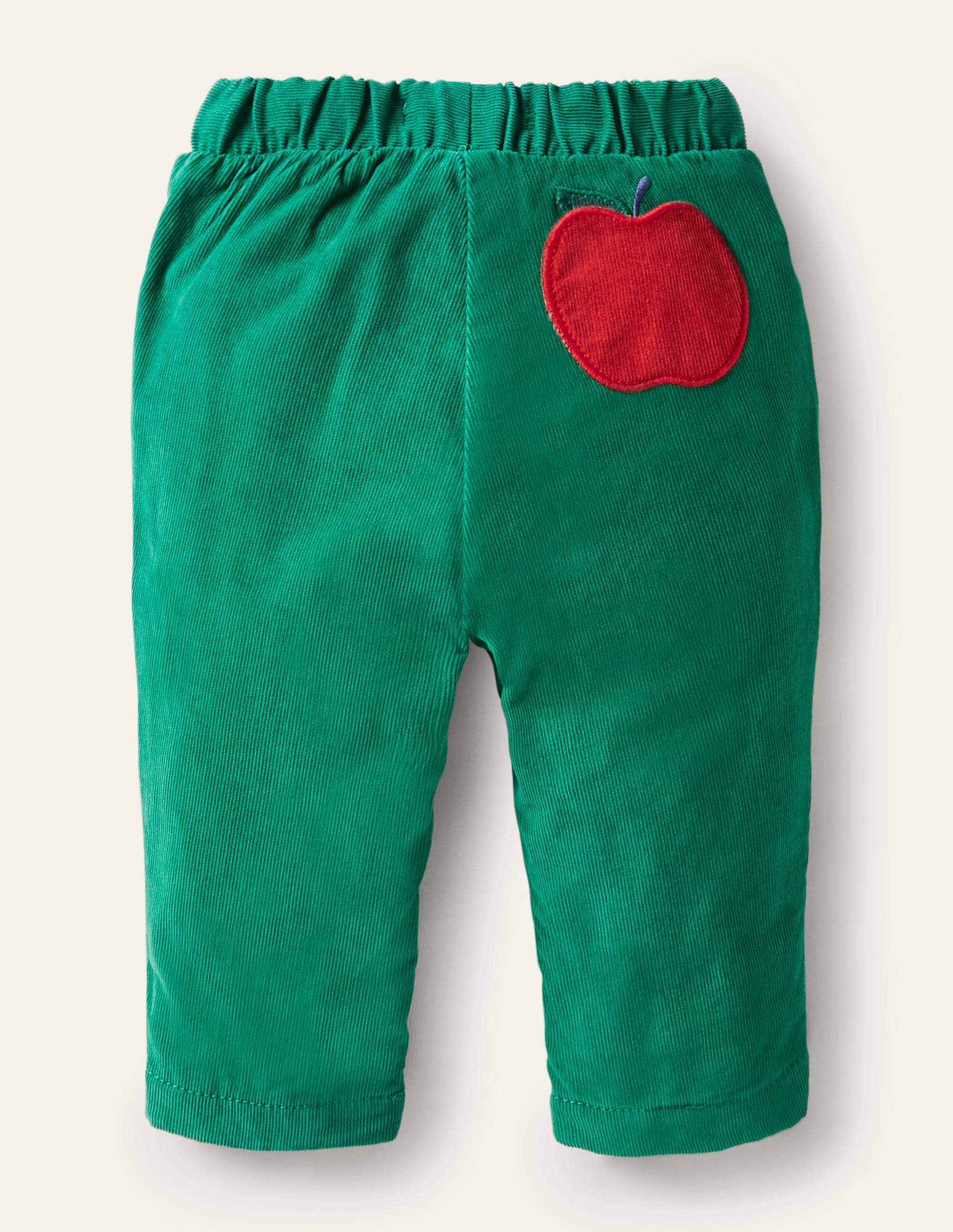 Pantalon en velours côtelé avec doublure en jersey-Vert des Highlands - Image 2