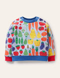 Sweat cosy-Motif Garden Gang ciel hivernal