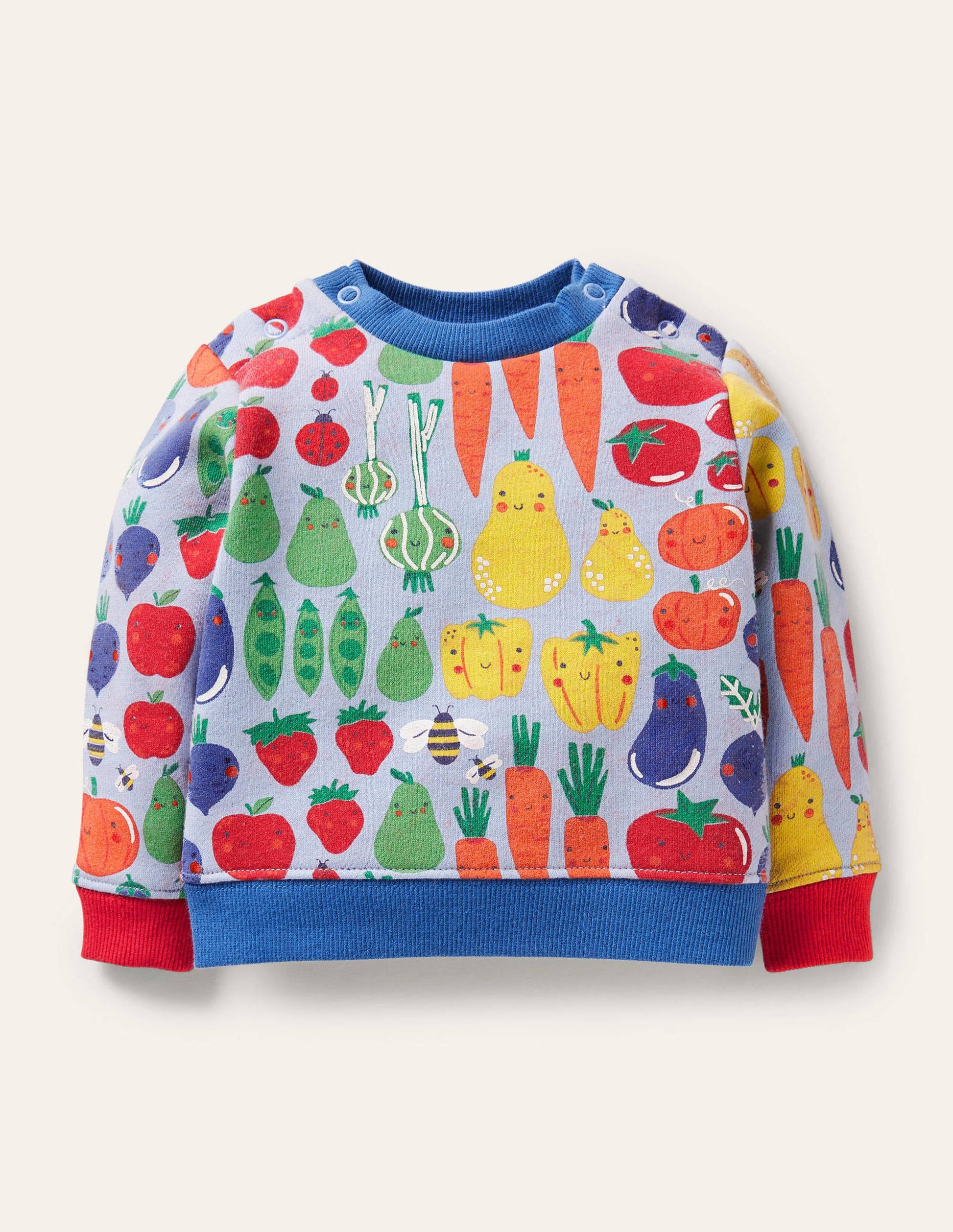 Sweat cosy-Motif Garden Gang ciel hivernal-1