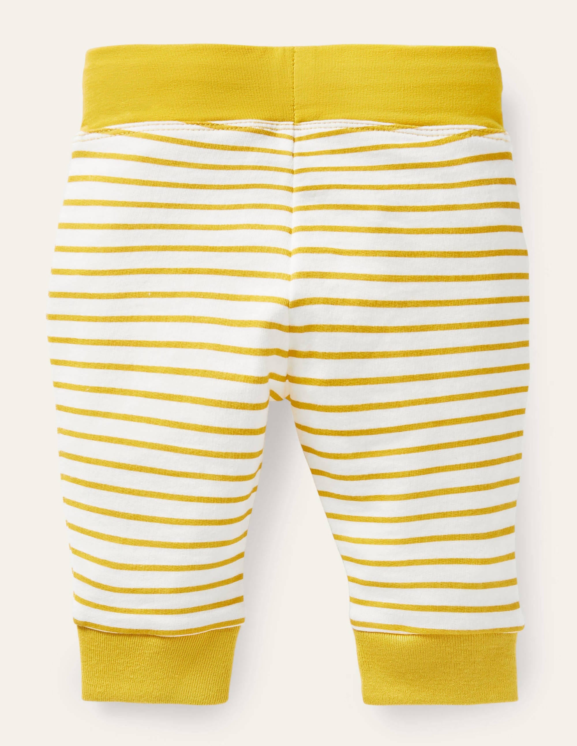Bas en jersey à appliqués aux genoux-Ferme ivoire/jaune maïs - Image 2