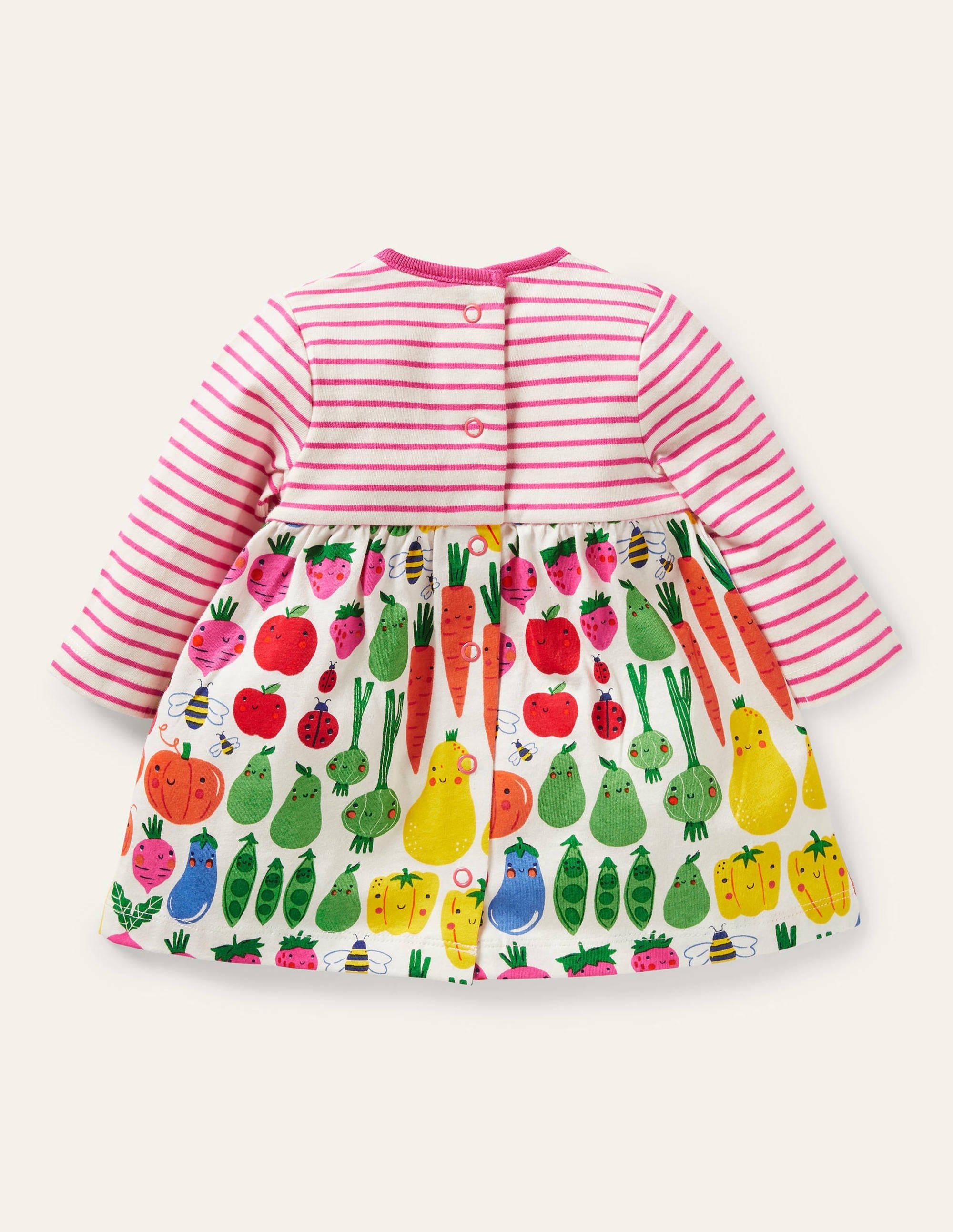 Robe en jersey à motif pêle-mêle-Motif Garden Gang ivoire - Image 2