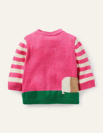 Cardigan mit Tiermotiv-Helles Blütenrosa, Meerschweinchen-2