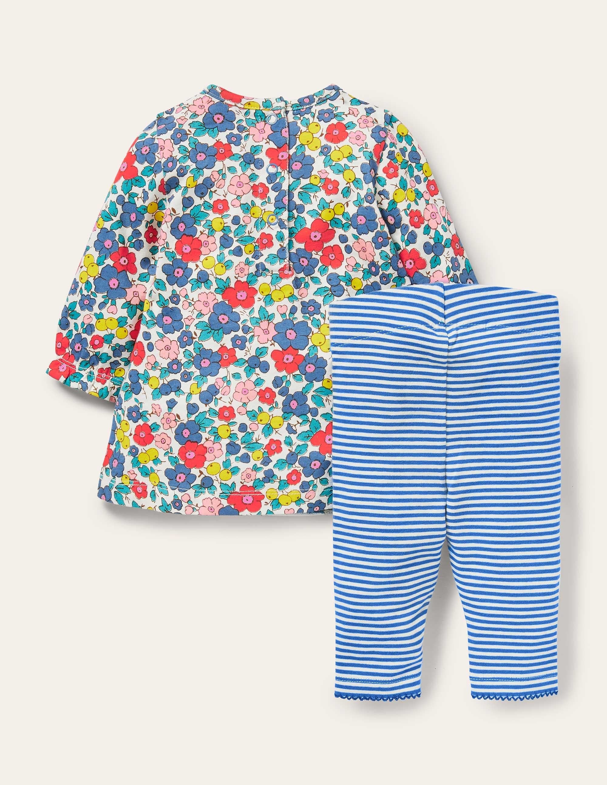 Ensemble à appliqué lapin-Motif floral fleur de pommier multi - Image 2