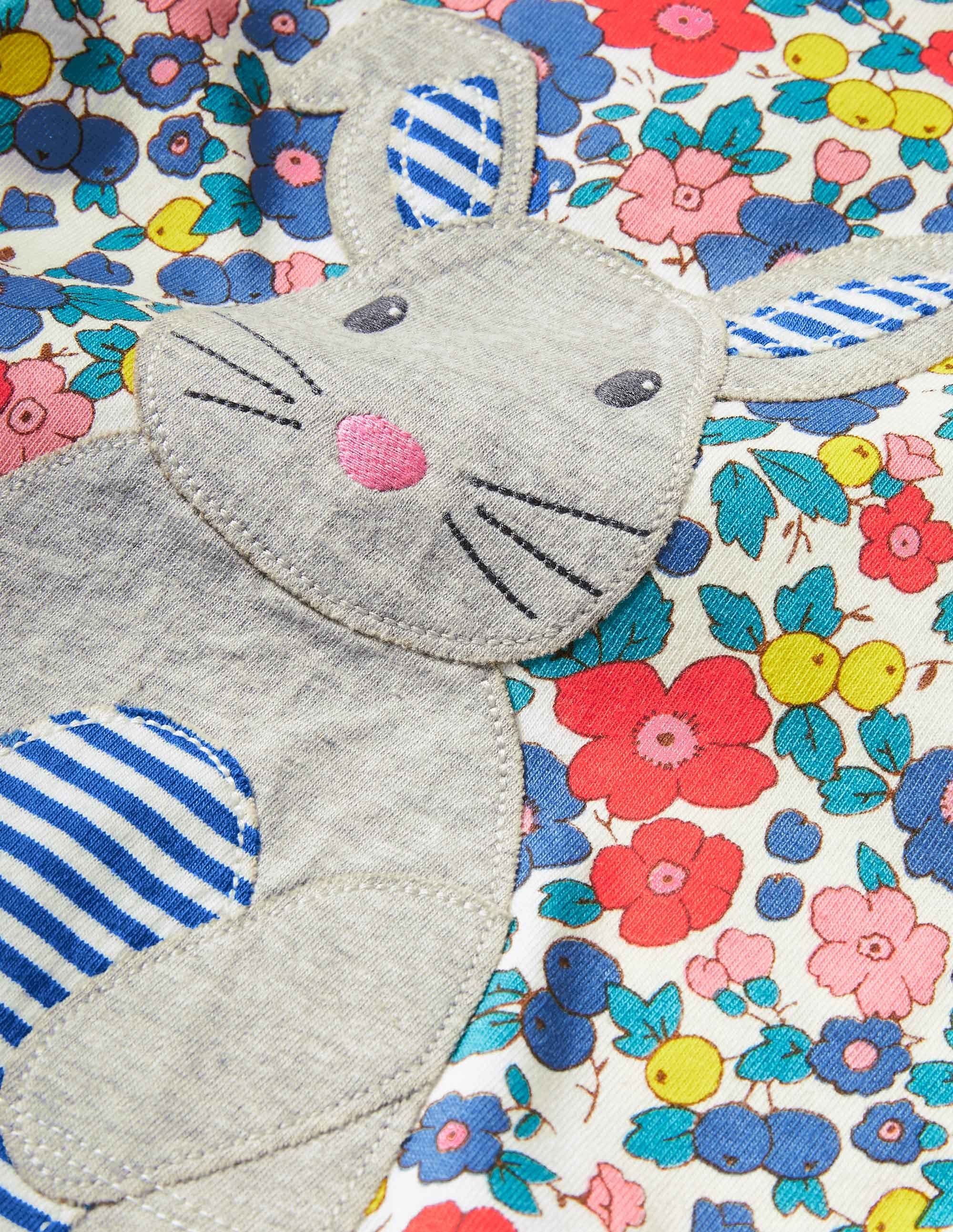 Ensemble à appliqué lapin-Motif floral fleur de pommier multi - Image 3