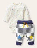 Ensemble body et legging à motif étoile-Étoiles multi