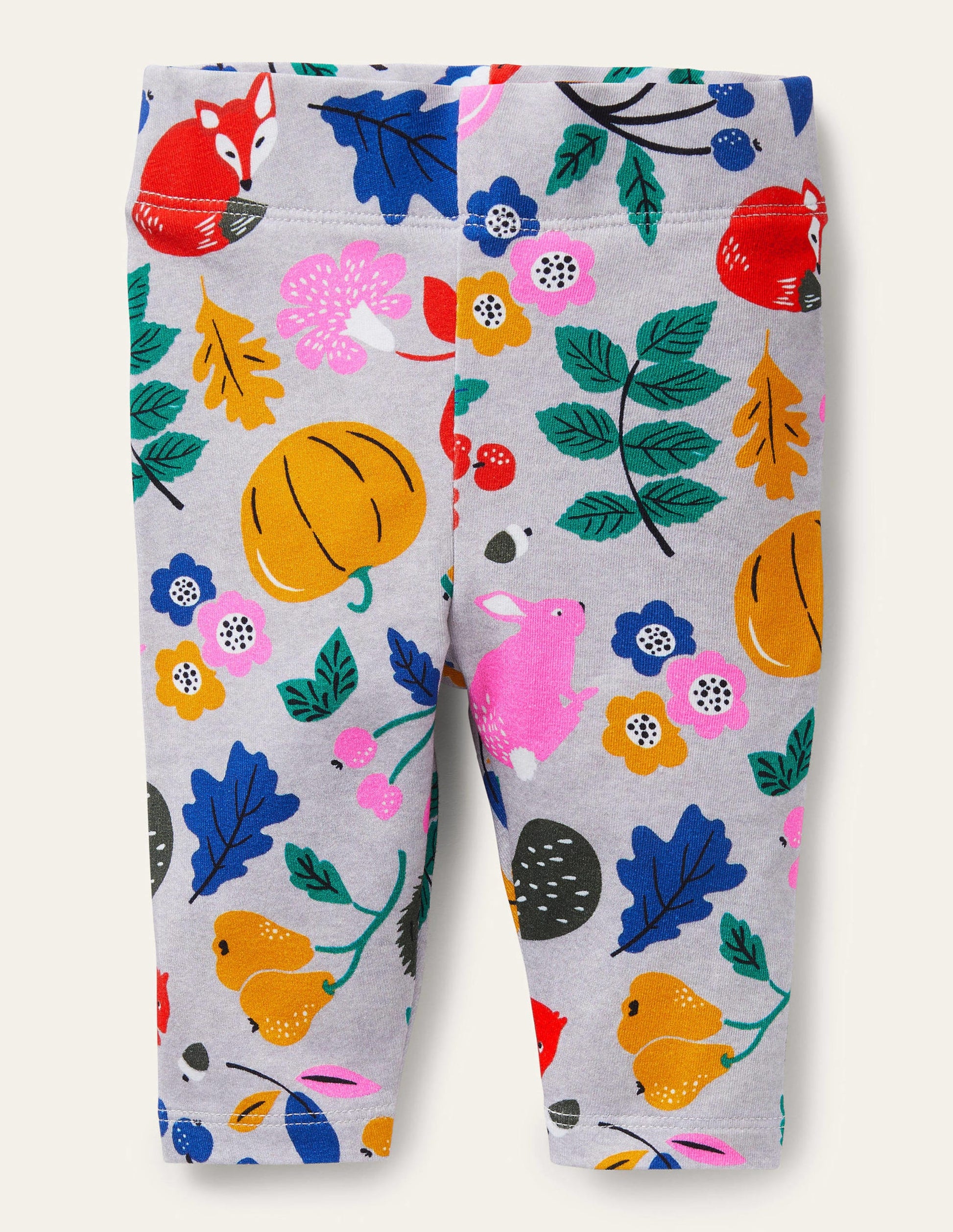 Baby-Leggings-Grau Meliert, Waldfreunde-1
