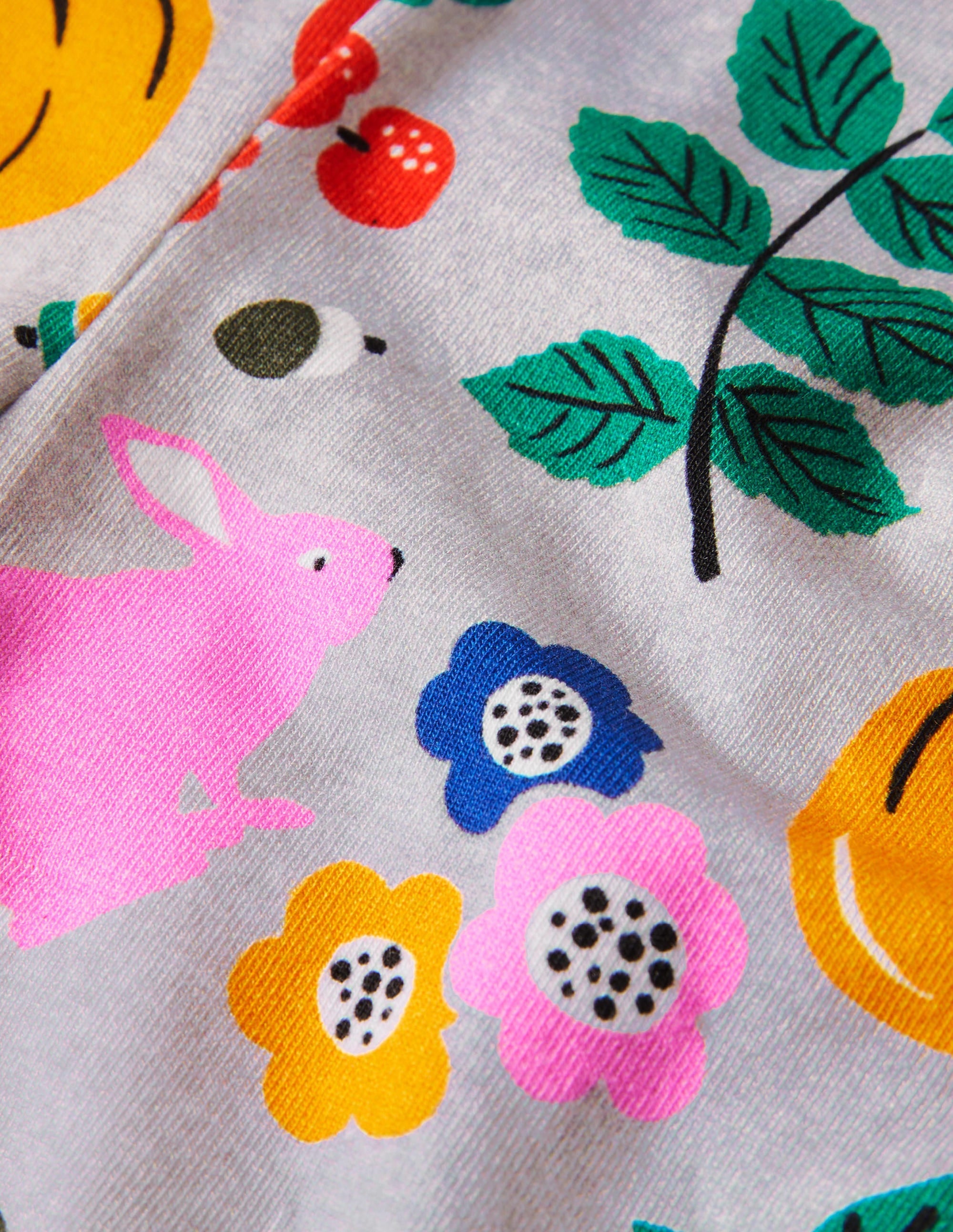 Legging pour bébé-Amis sylvestres gris chiné - Image 3
