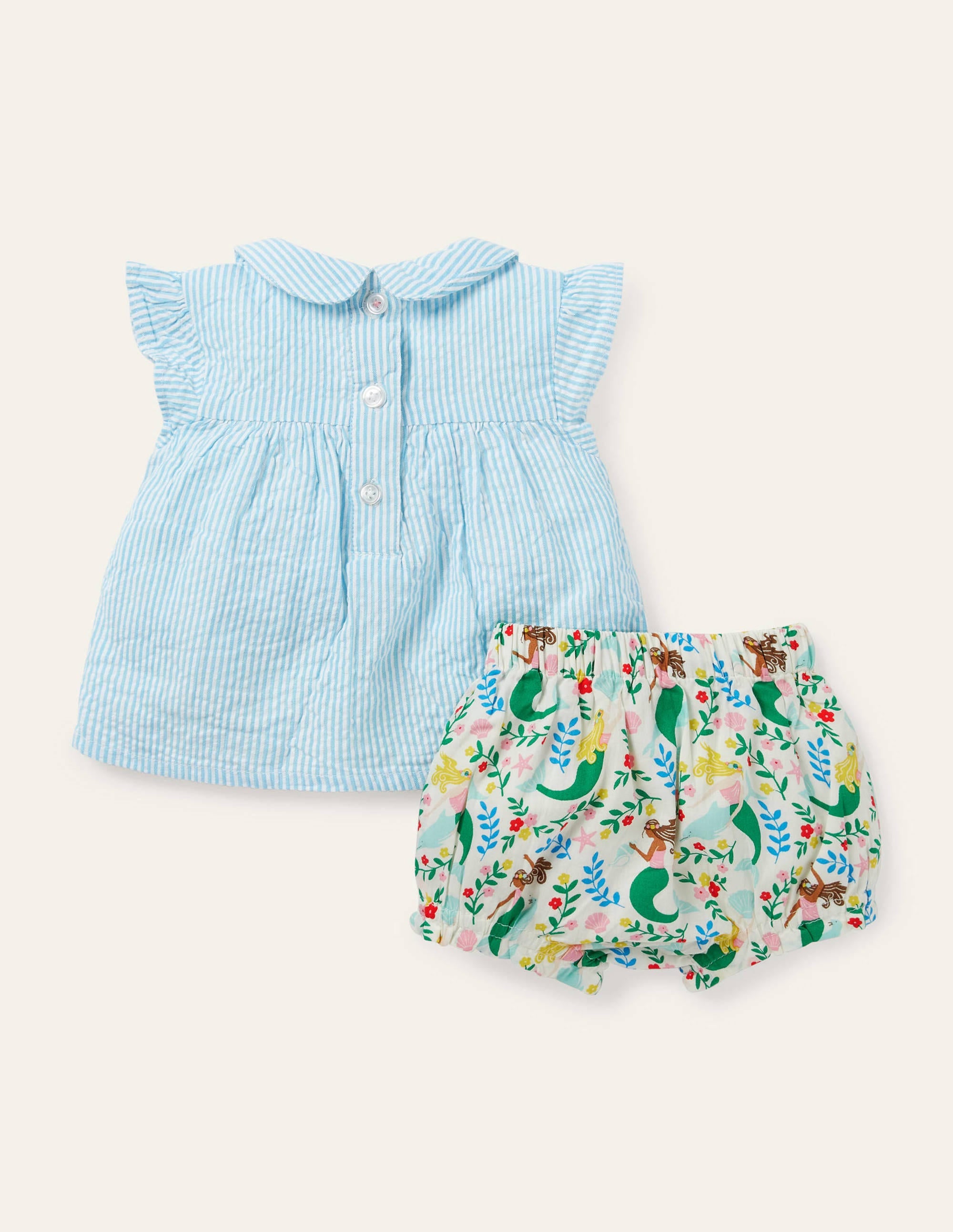 Set mit Webshorts-Naturweiß, Meerjungfrauen-Garten - Image 2