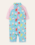 Combinaison de surf fun-Pois et glace aigue-marine