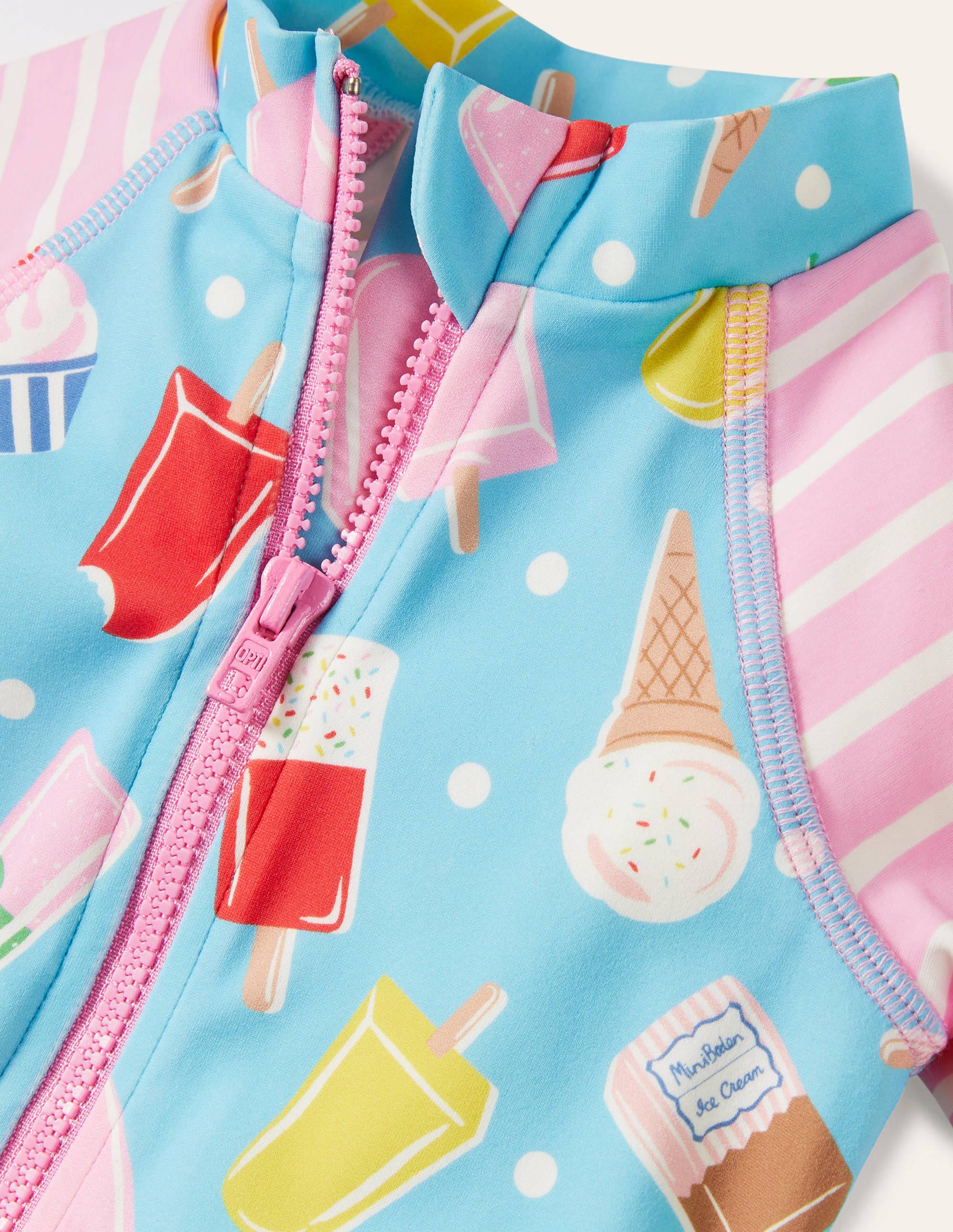 Combinaison de surf fun-Pois et glace aigue-marine - Image 3