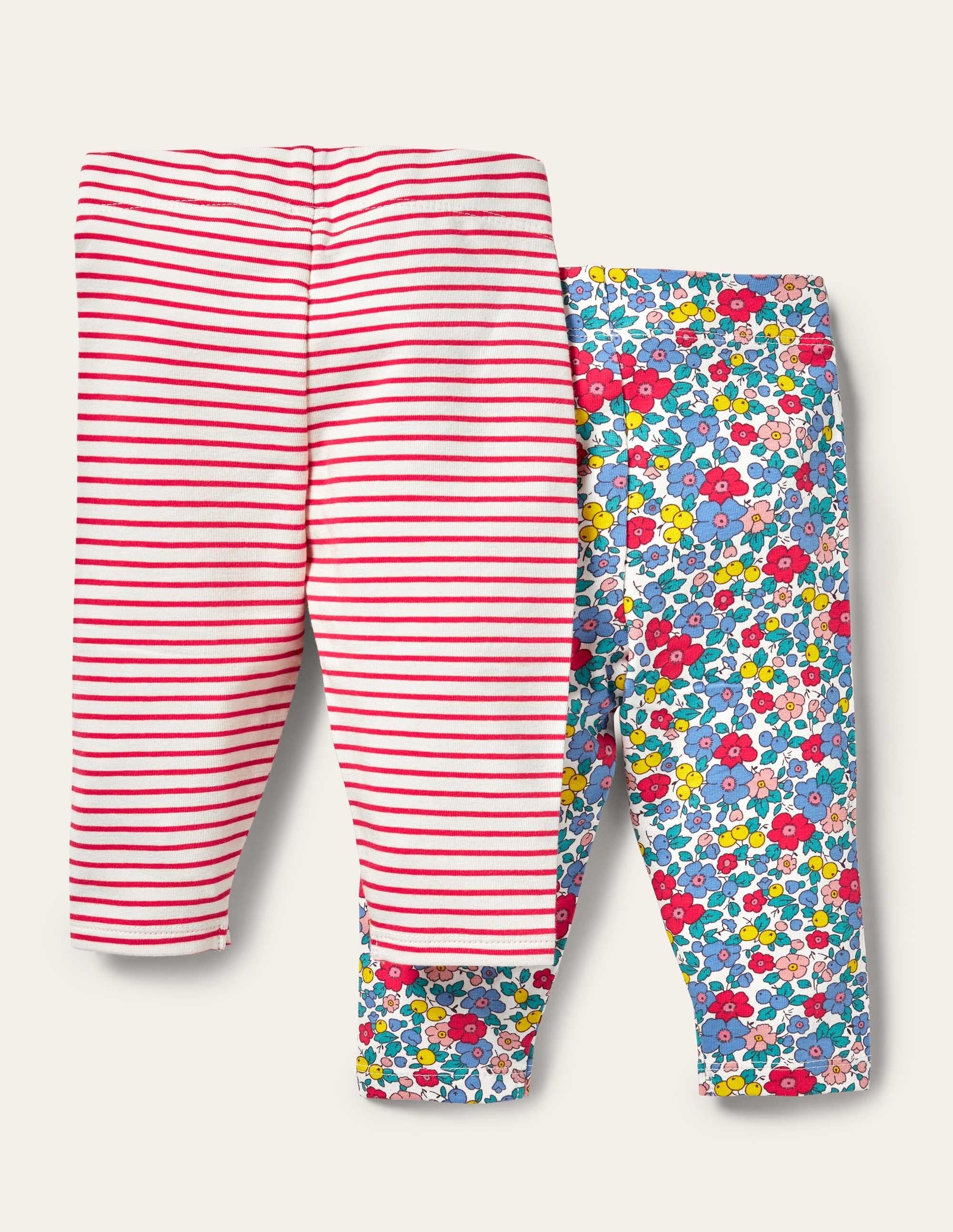 Leggings im Doppelpack-Bunt, Apfelblüten - Image 2