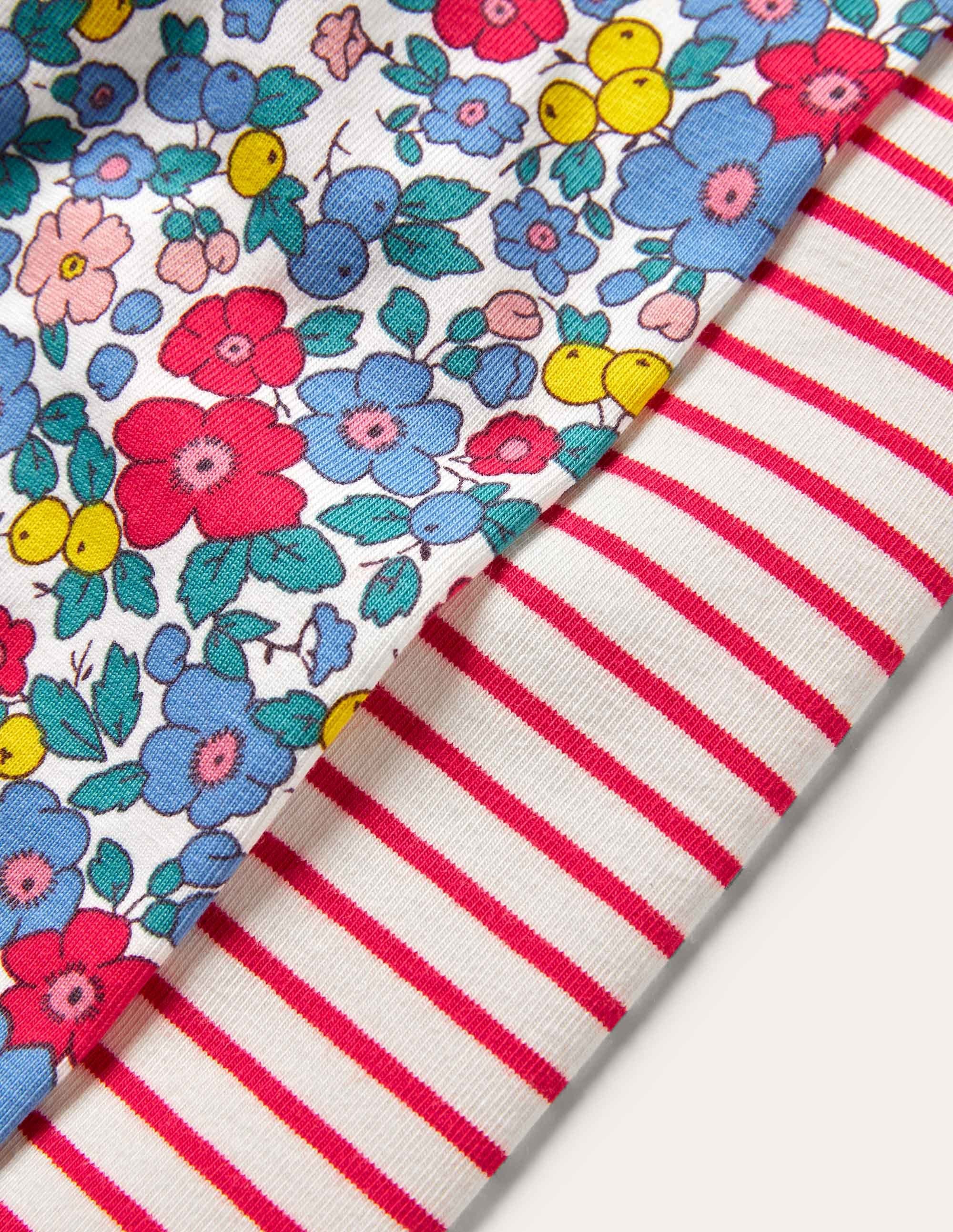 Leggings im Doppelpack-Bunt, Apfelblüten - Image 3