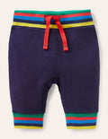 Rainbow Rib Jersey Bottoms-Starboard Blue