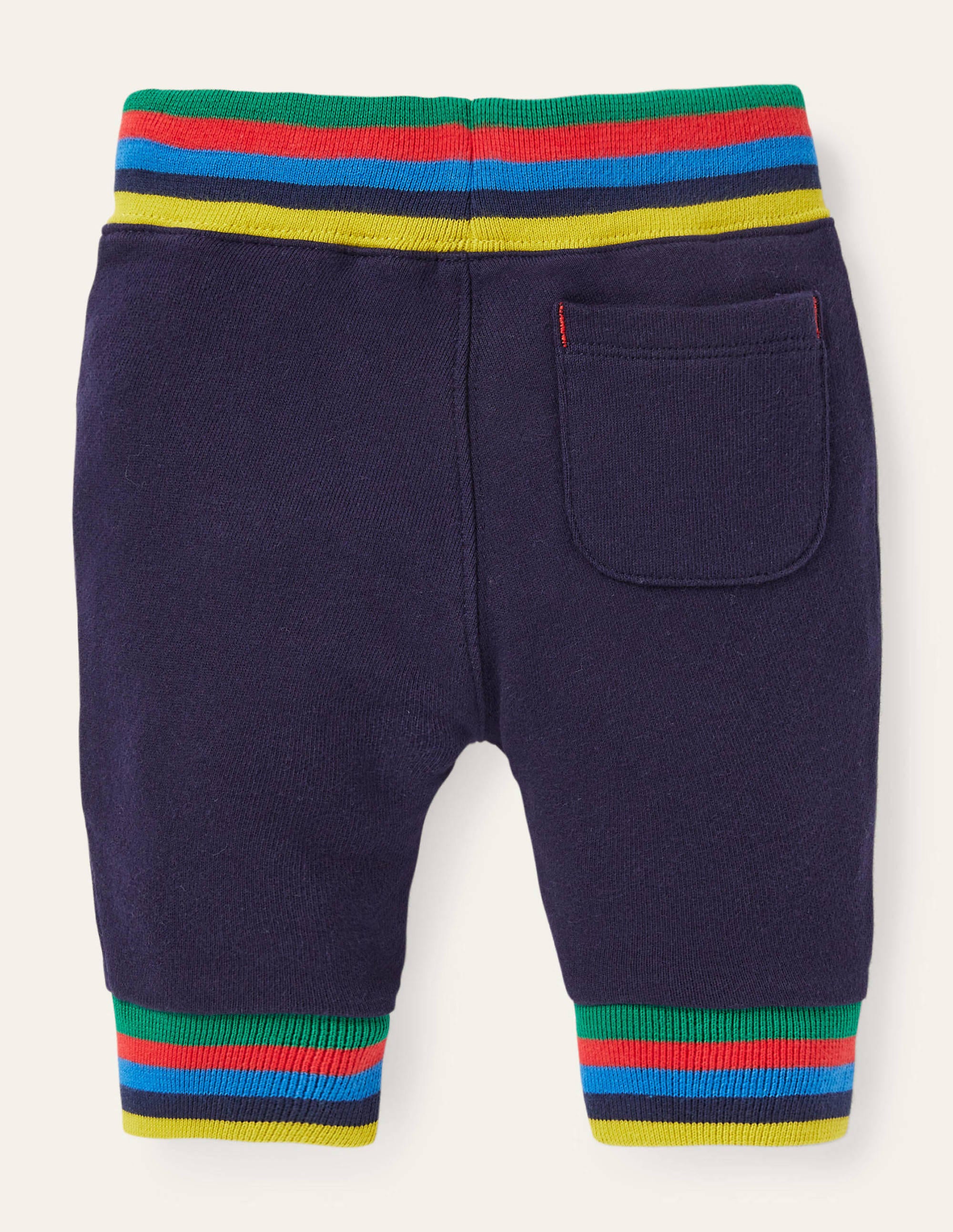 Rainbow Rib Jersey Bottoms-Starboard Blue - Image 2
