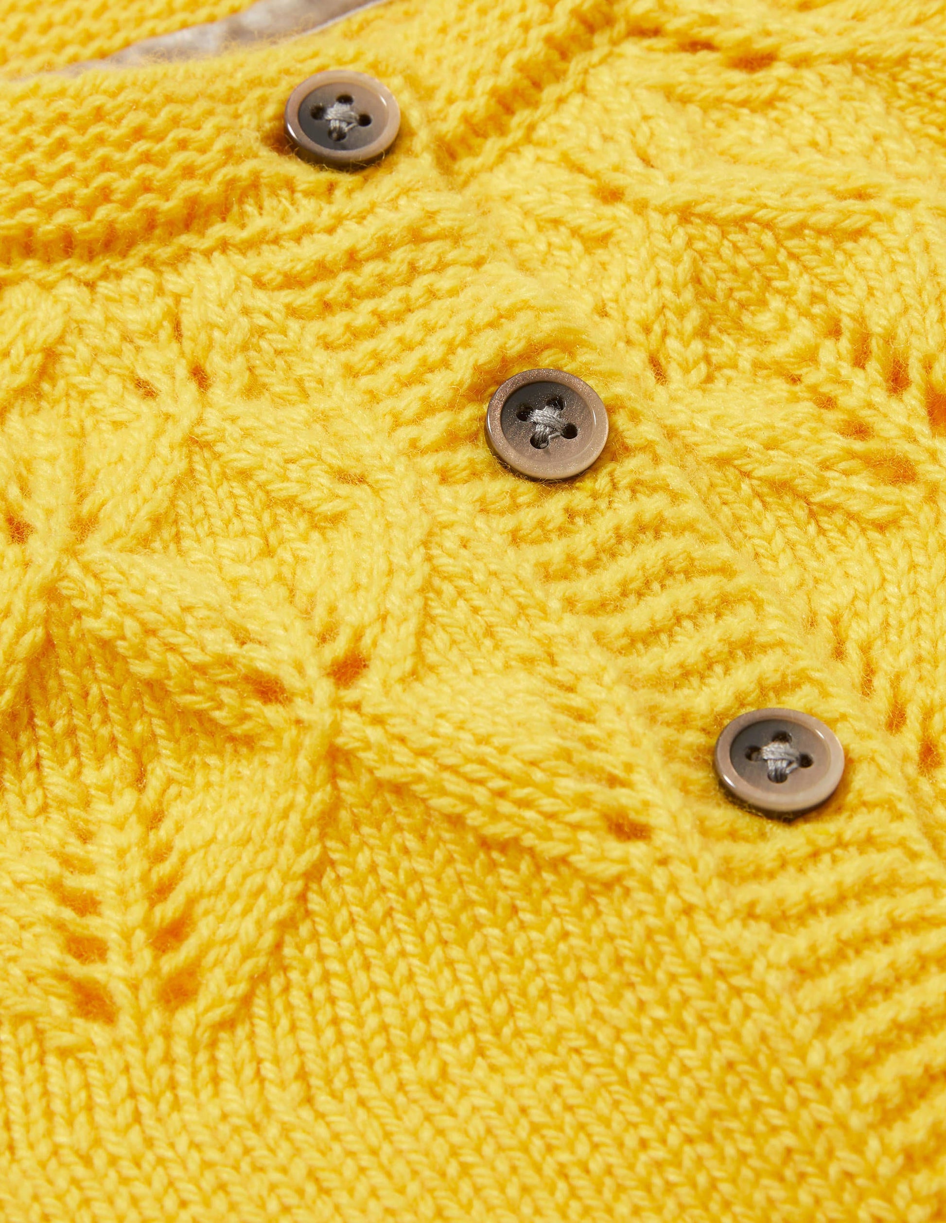 Alltagstauglicher strukturierter Cardigan-Maisgelb-3