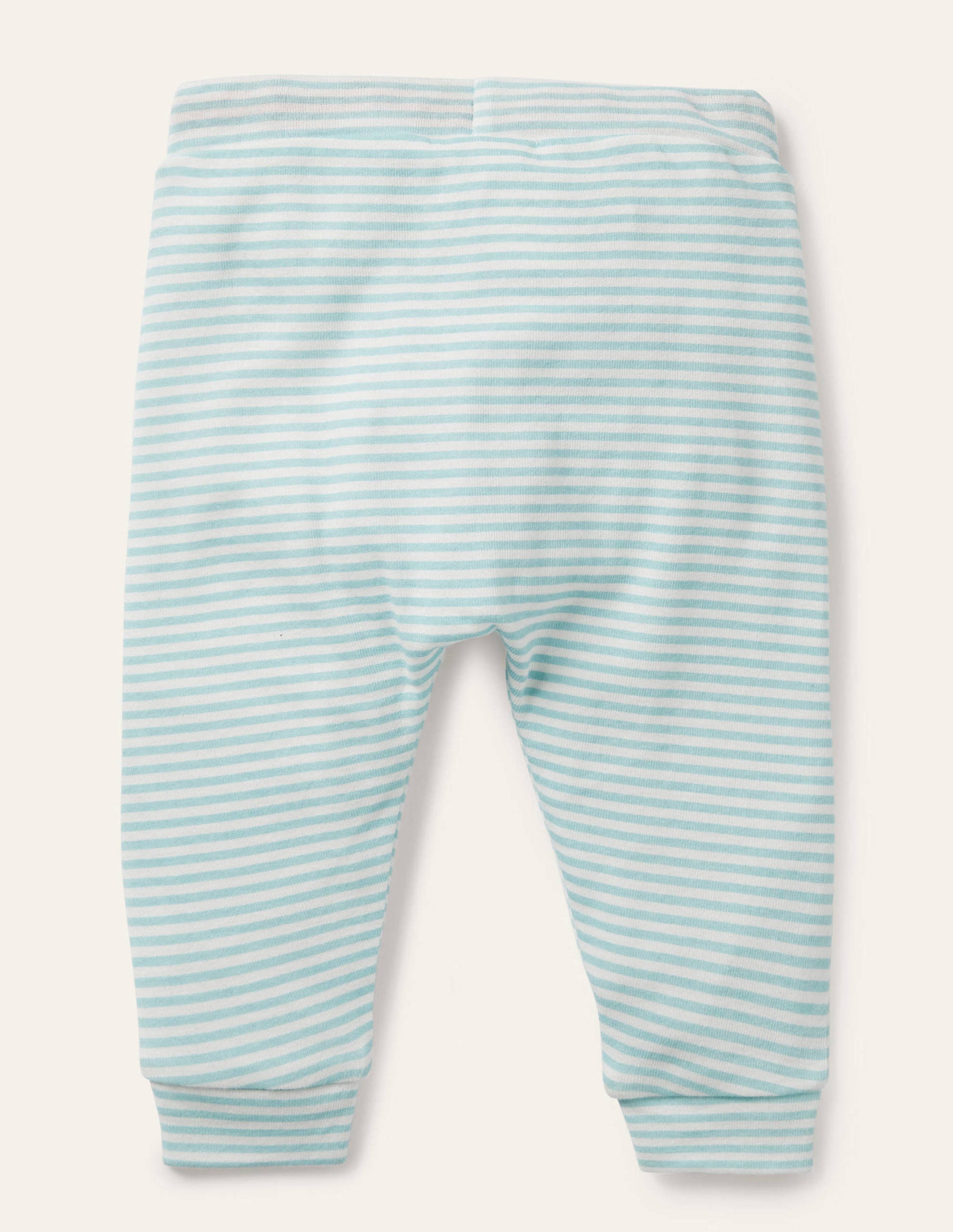 Organic Newborn Trousers-Frosted Blue/Ivory-2