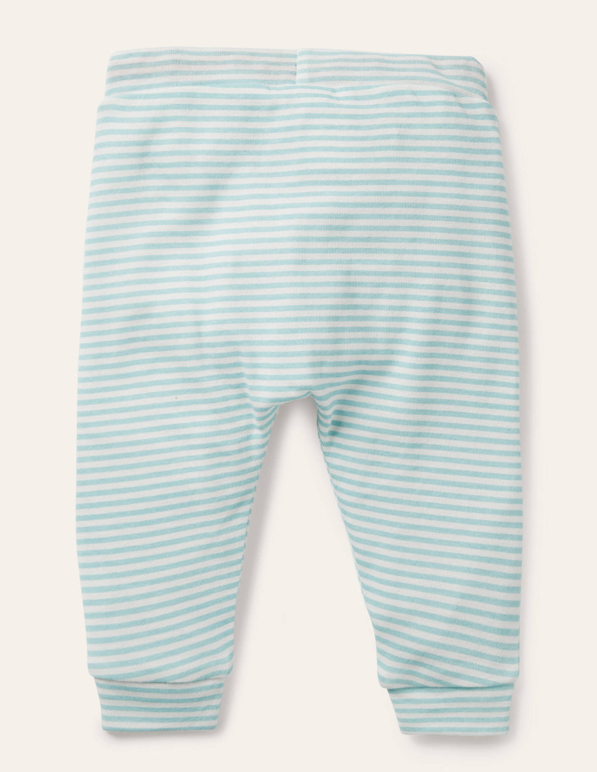 Organic Newborn Trousers-Frosted Blue/Ivory - Image 2