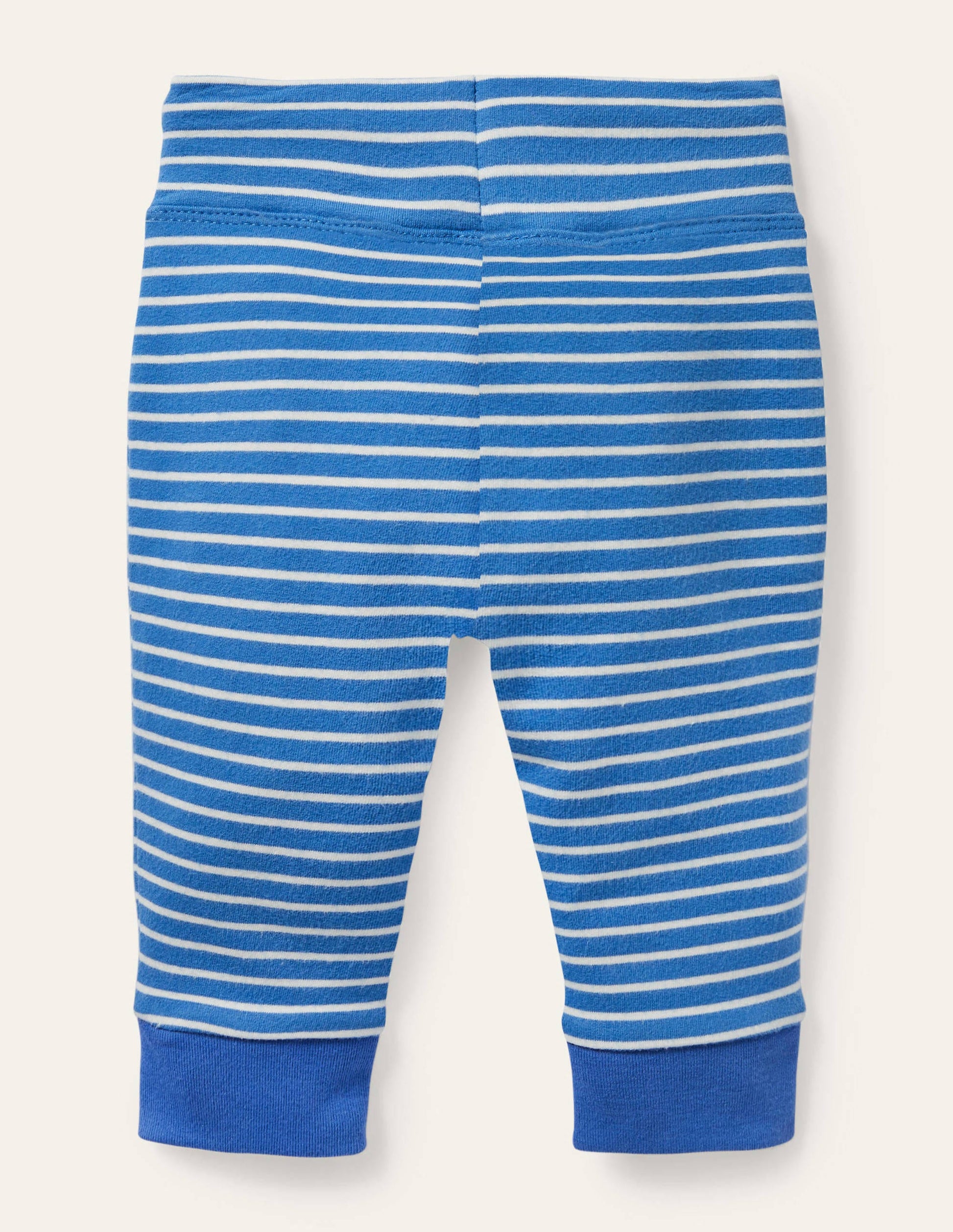 Jerseyhöschen mit Applikation-Venedig-Blau/Naturweiß-2