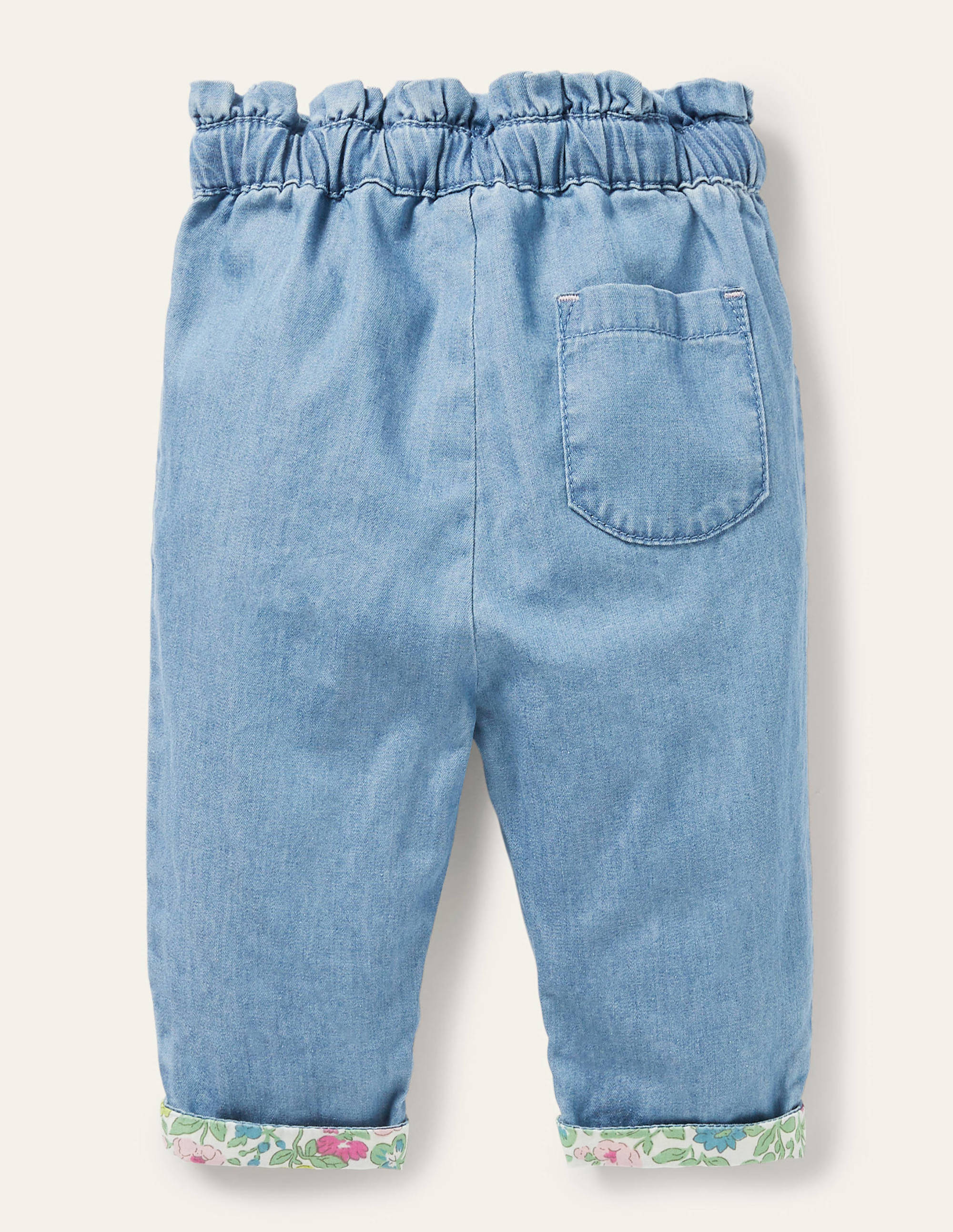 Pantalon à enfiler en chambray-Chambray clair - Image 2