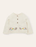 Newborn Fair Isle Cardigan-Ecru Marl Fair Isle Bunnies