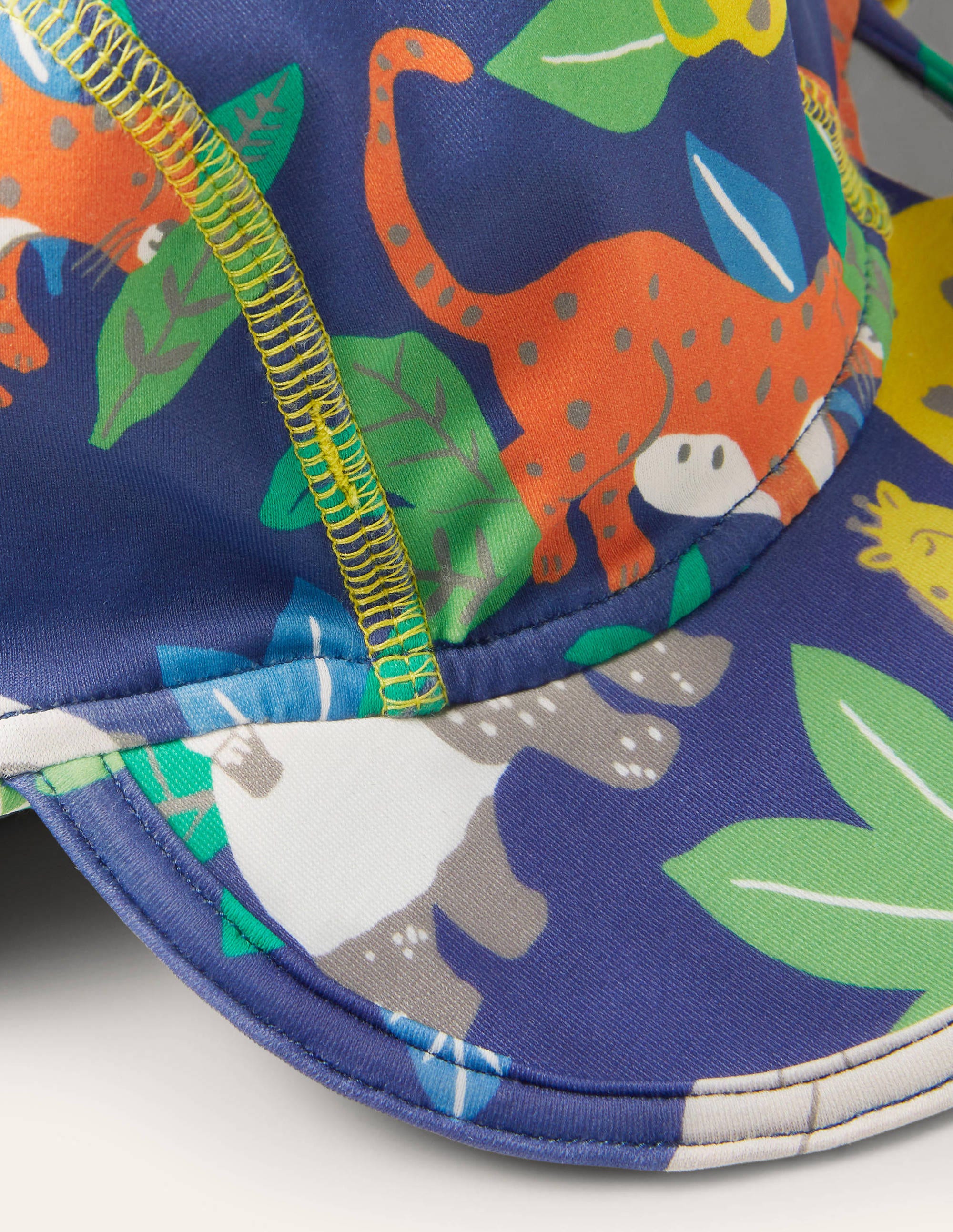 Chapeau de bain avec protection solaire-Jungle bleu tribord - Image 2
