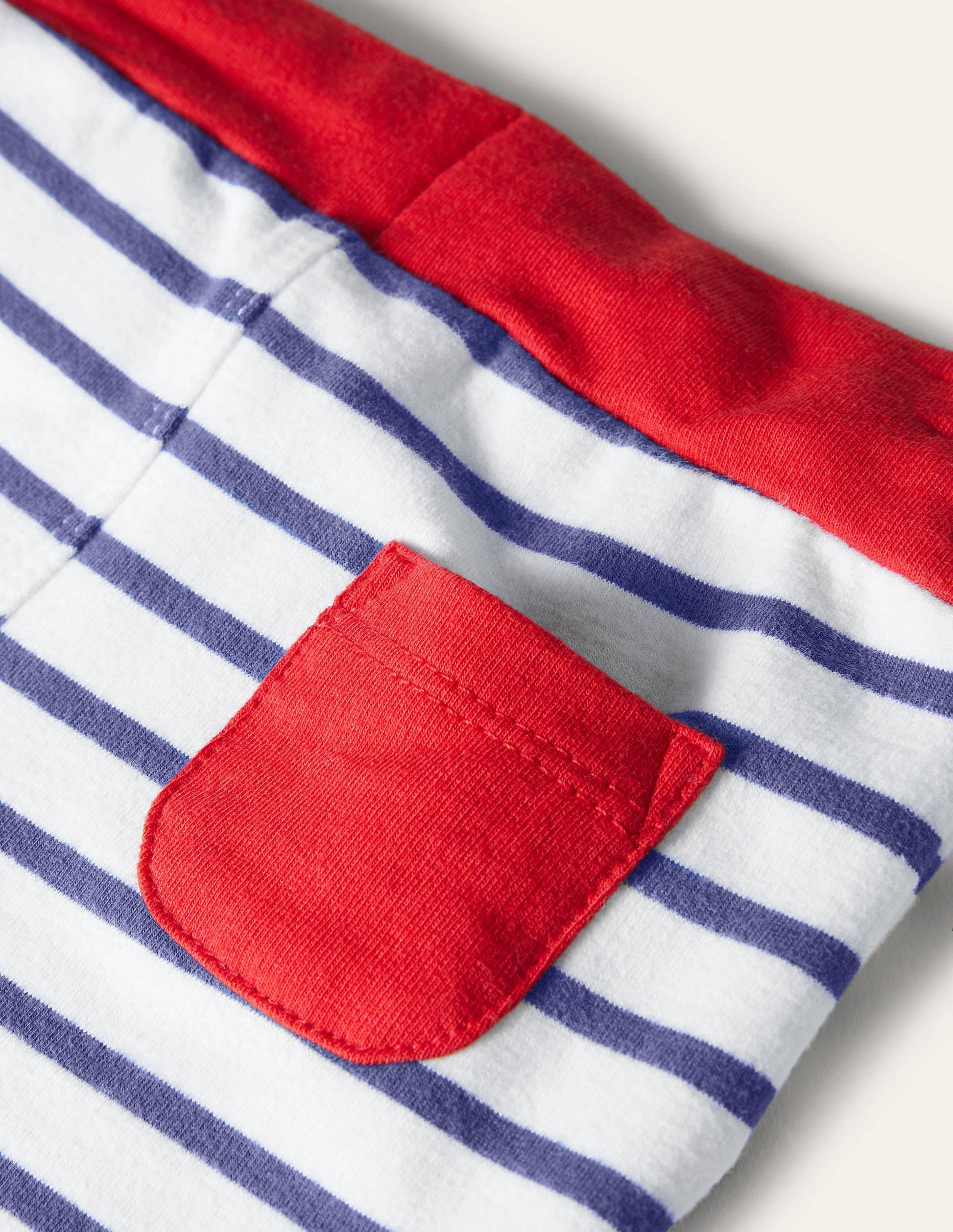 Short en jersey Essential-Ivoire/bleu tribord-3