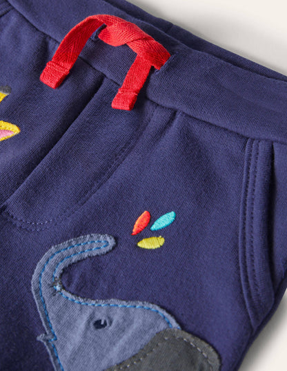 Short en jersey Essential-Animaux de la jungle bleu tribord-3