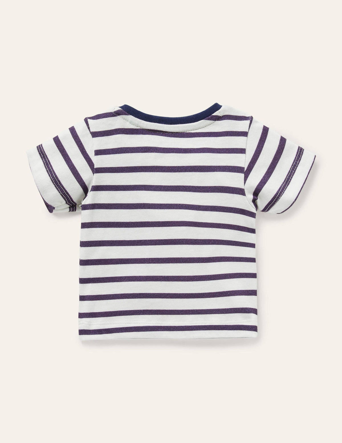 T-Shirt mit Tierapplikationen-Naturweiß/Segelblau, Krokodil - Image 2