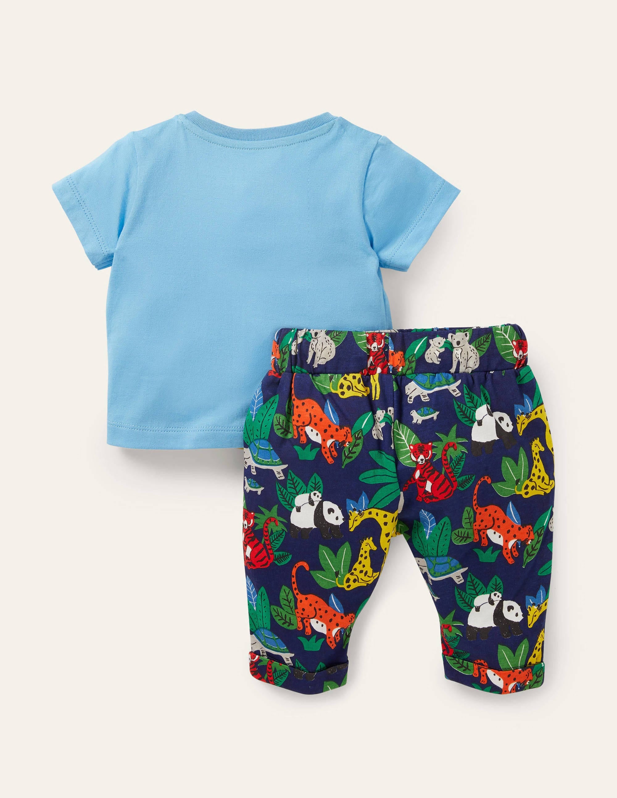 Fröhliches Jersey-Spielset-Segelblau, Dschungel - Image 2