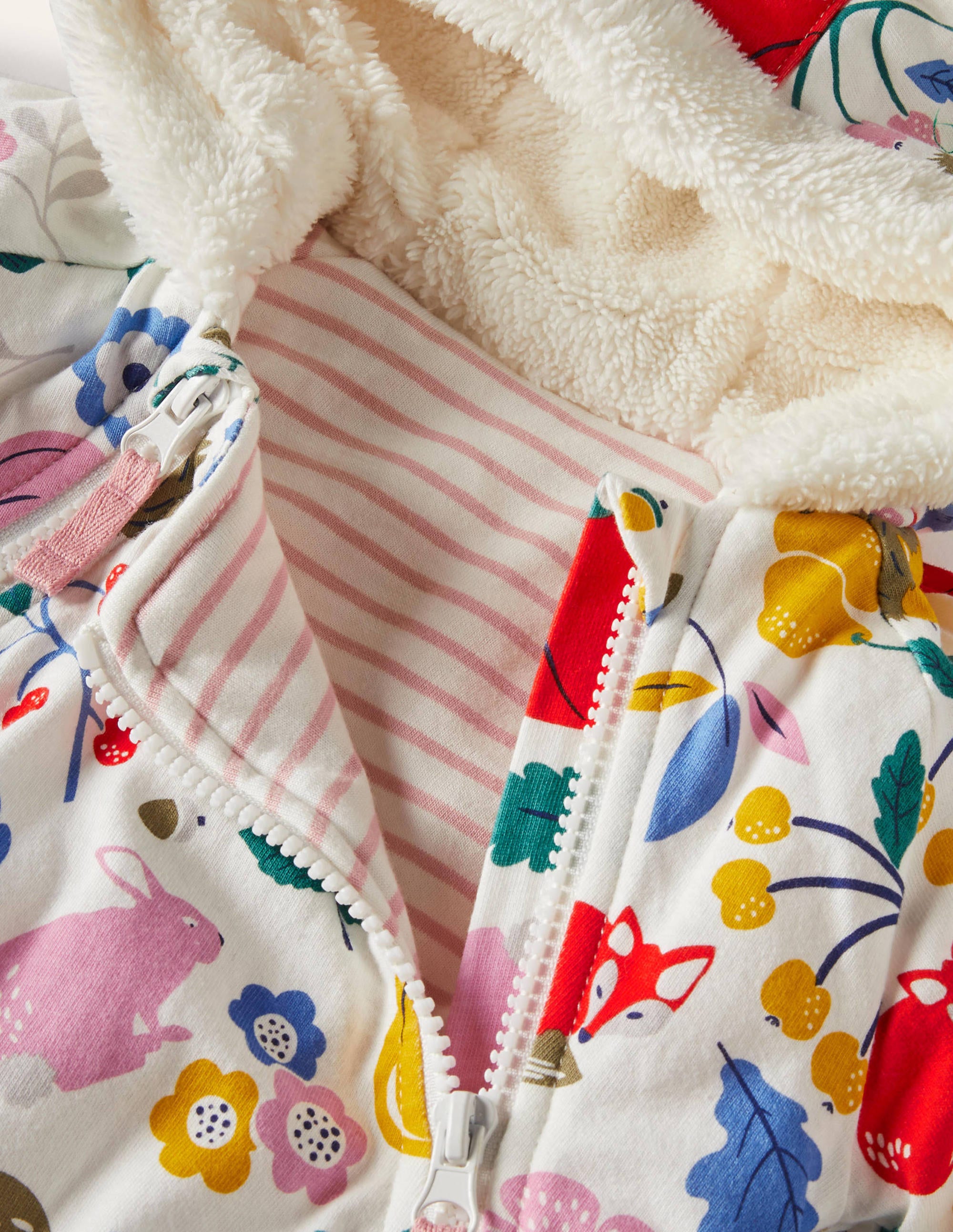 Harvest Cosy Pram Suit-Ivory Forest Friends - Image 3