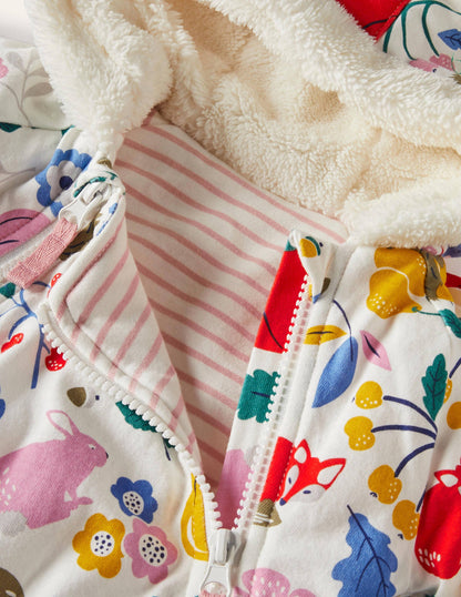 Harvest Cosy Pram Suit-Ivory Forest Friends