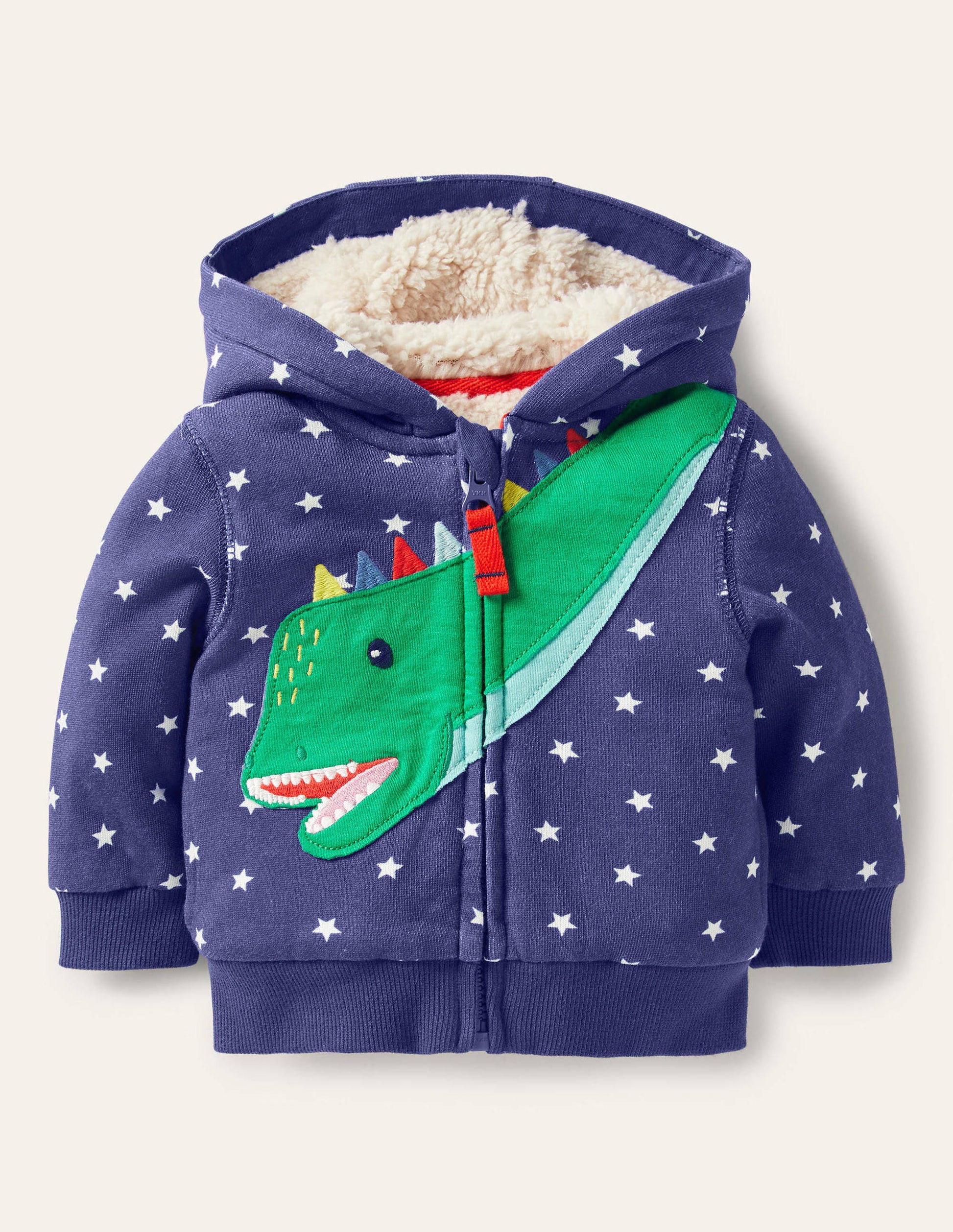 Hoodie mit kuscheligem Futter-Segelblau, Dinosaurier-1