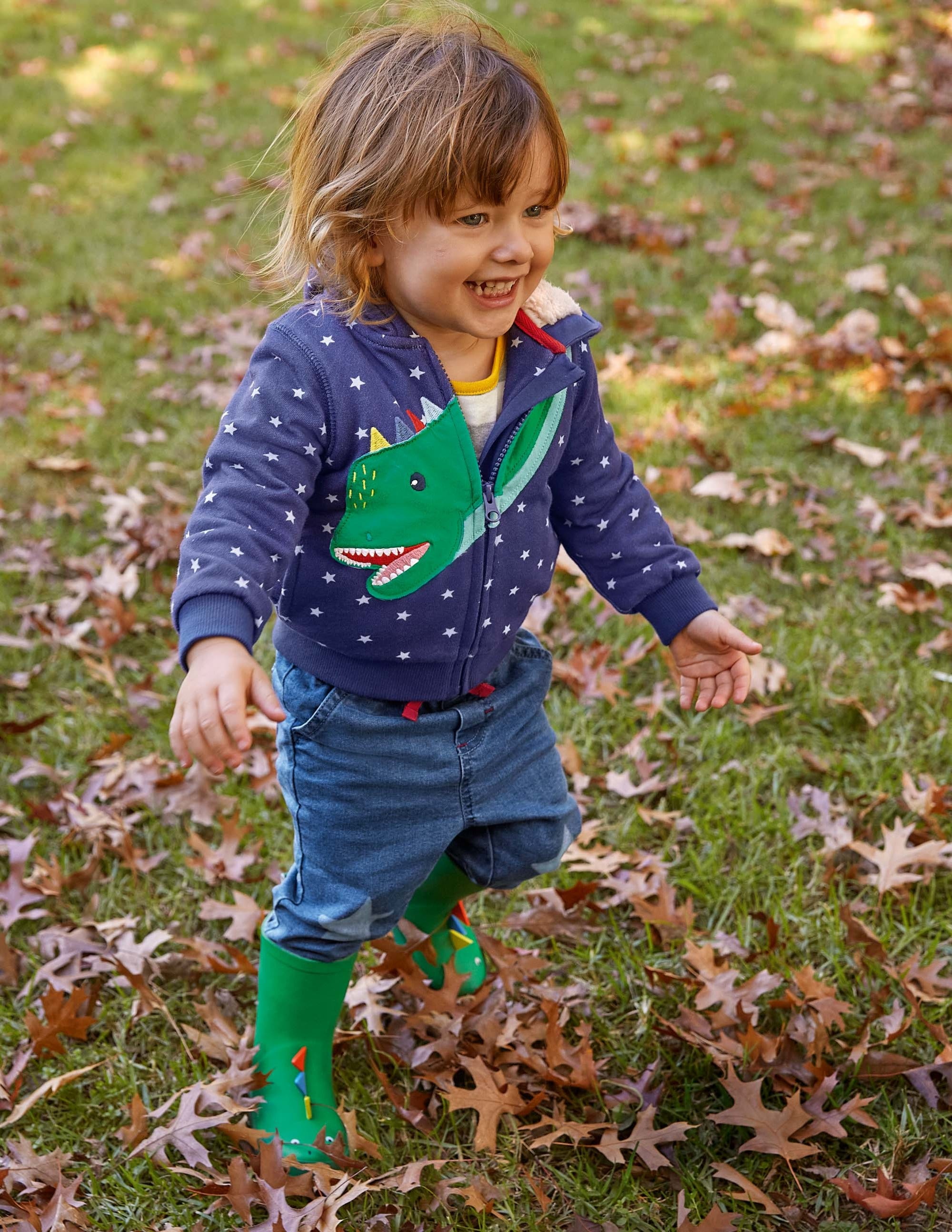 Hoodie mit kuscheligem Futter-Segelblau, Dinosaurier - Image 4