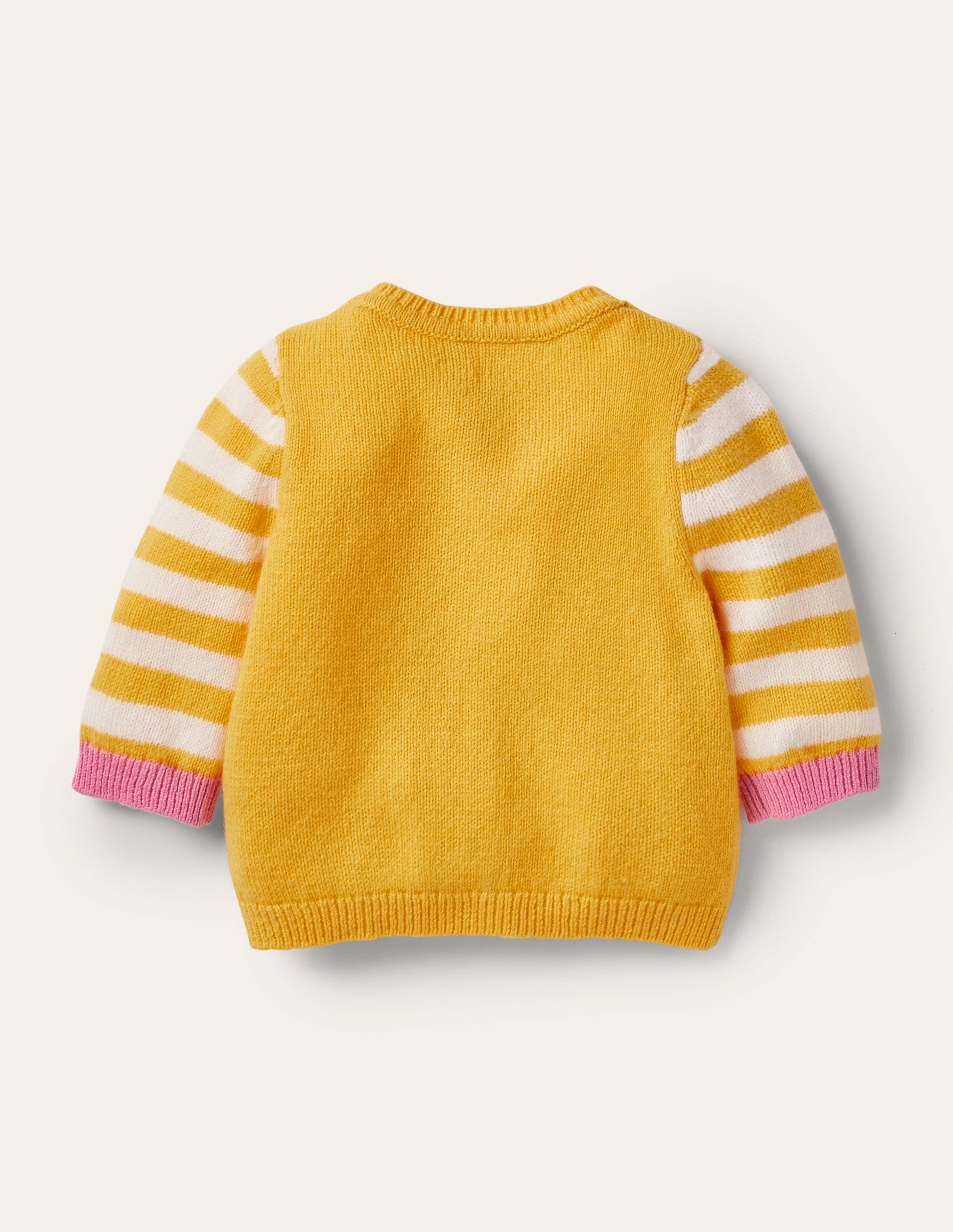 Cardigan mit Tiermotiv-Honiggelb, Eulen-2