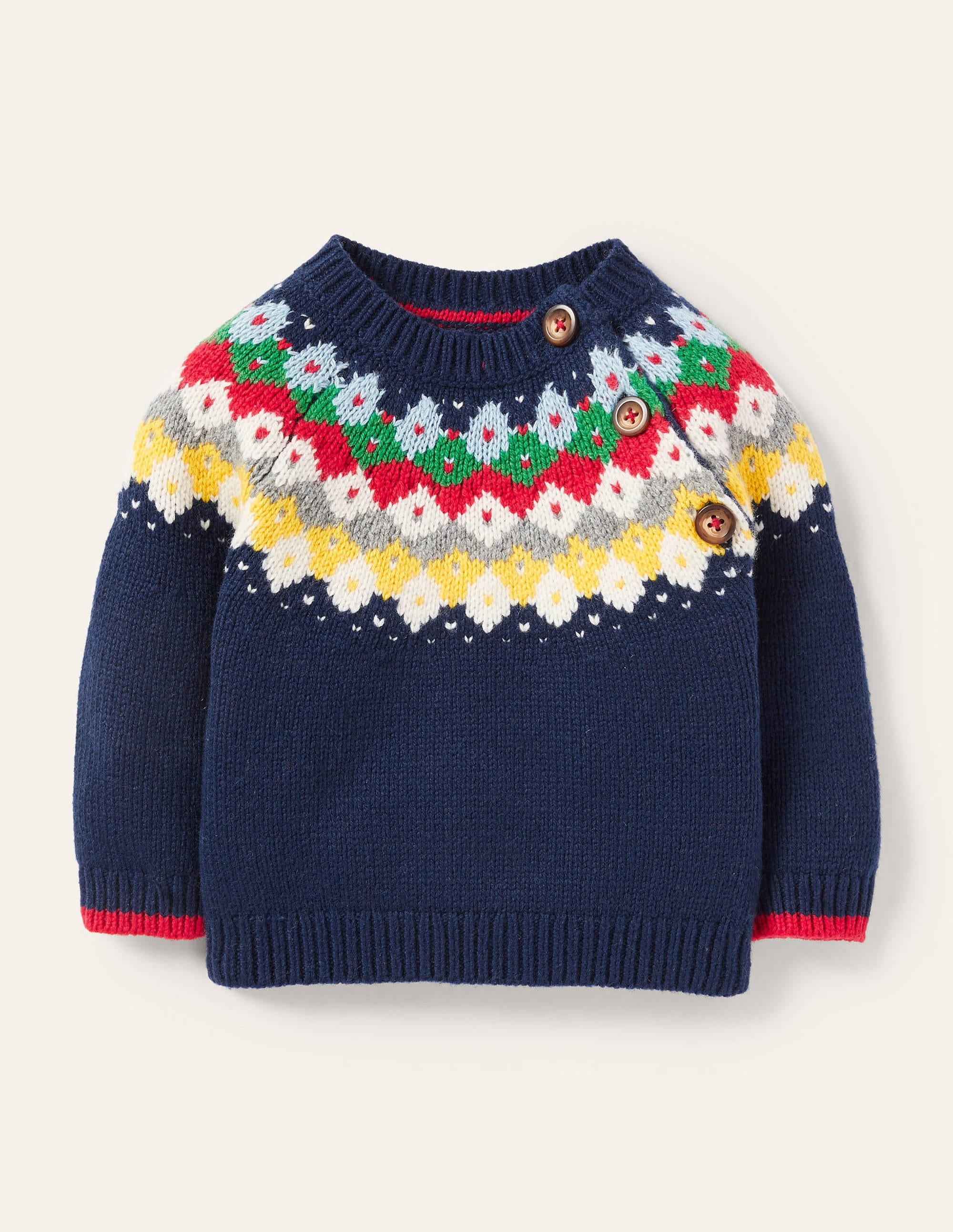 Fair-Isle-Pullover-Schuluniform-Navy - Image 1