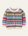 Gilet à motif jacquard intégral-Multi