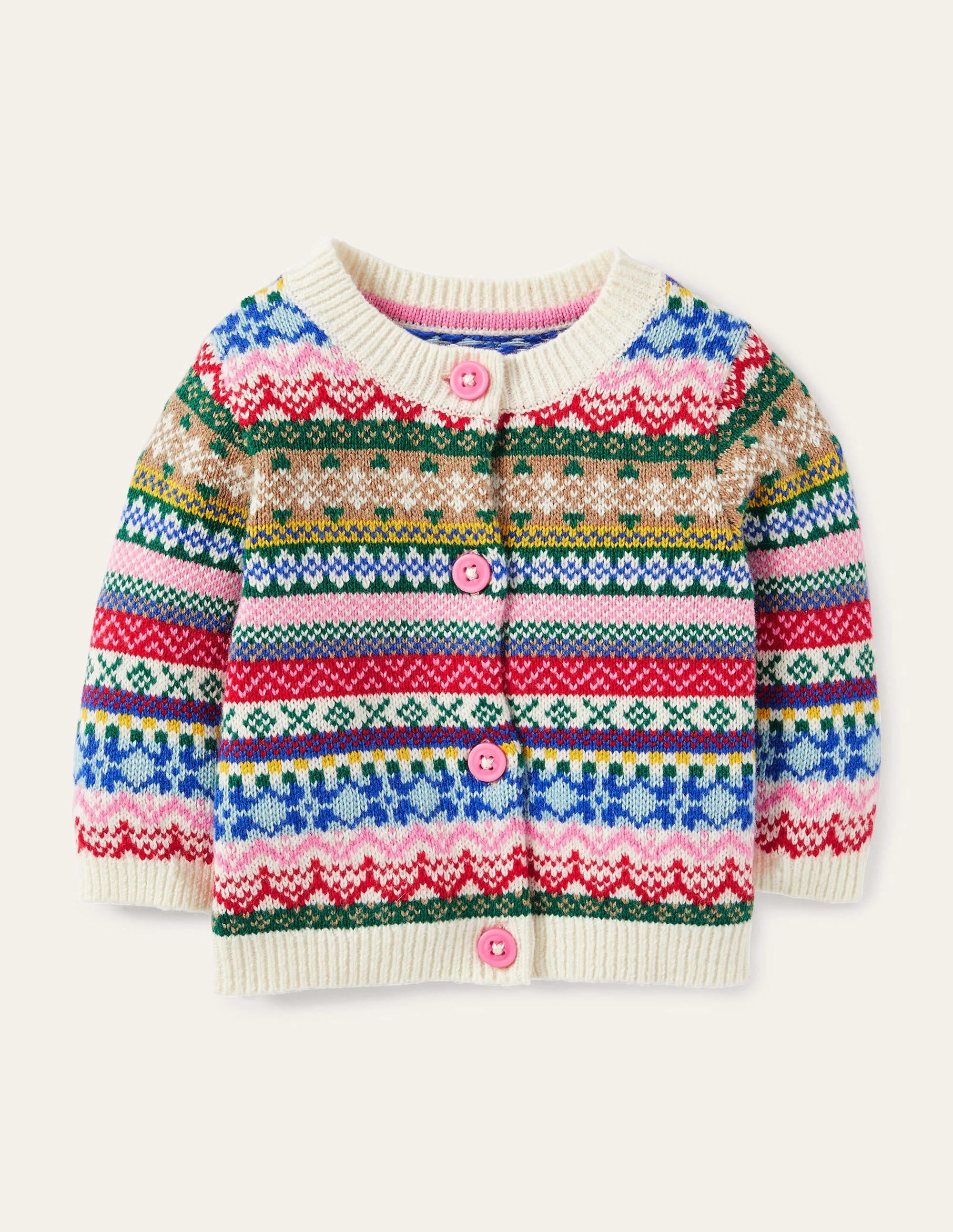 Gilet à motif jacquard intégral-Multi - Image 1