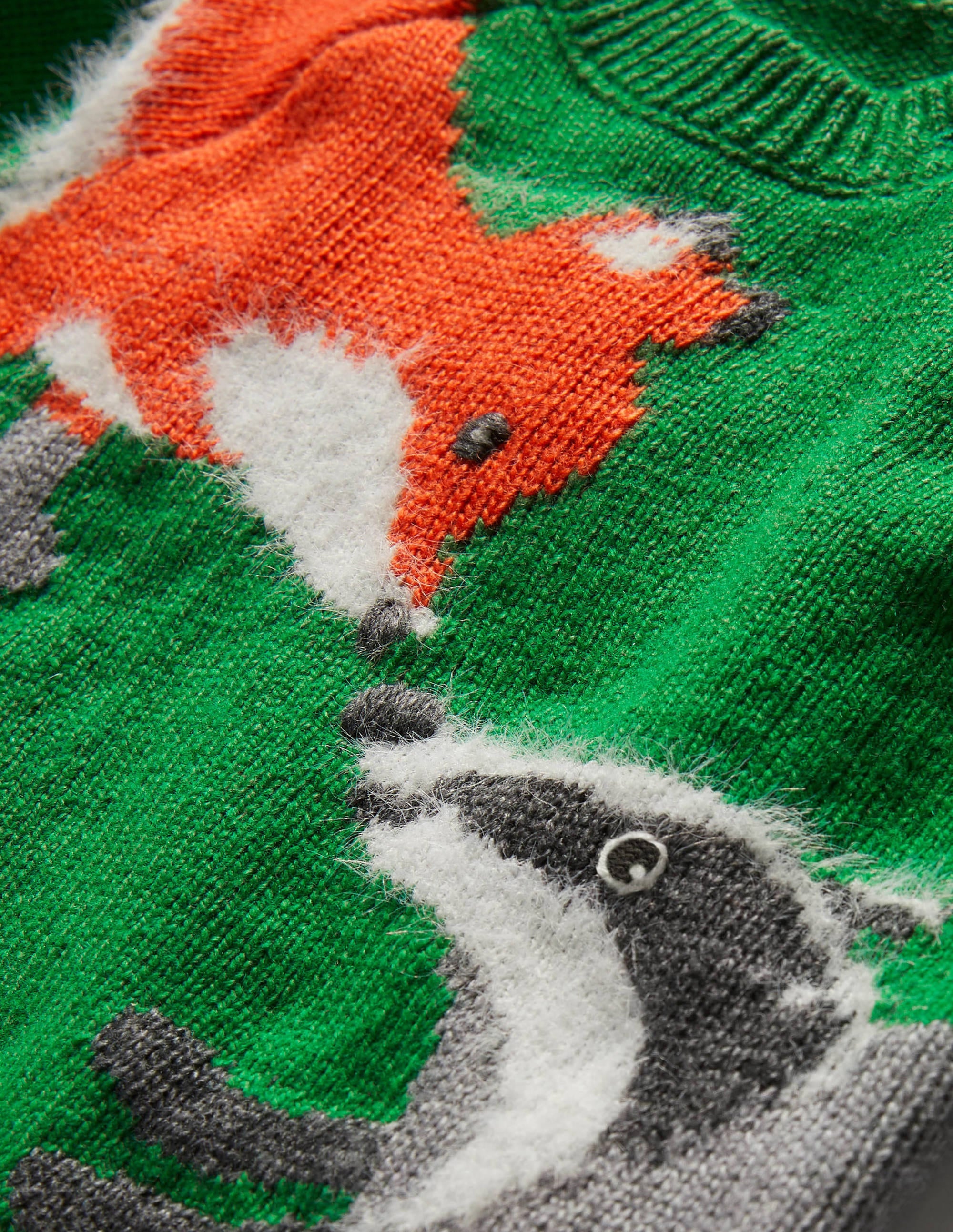 Fun Logo Jumper-Highland Green Animals - Image 3