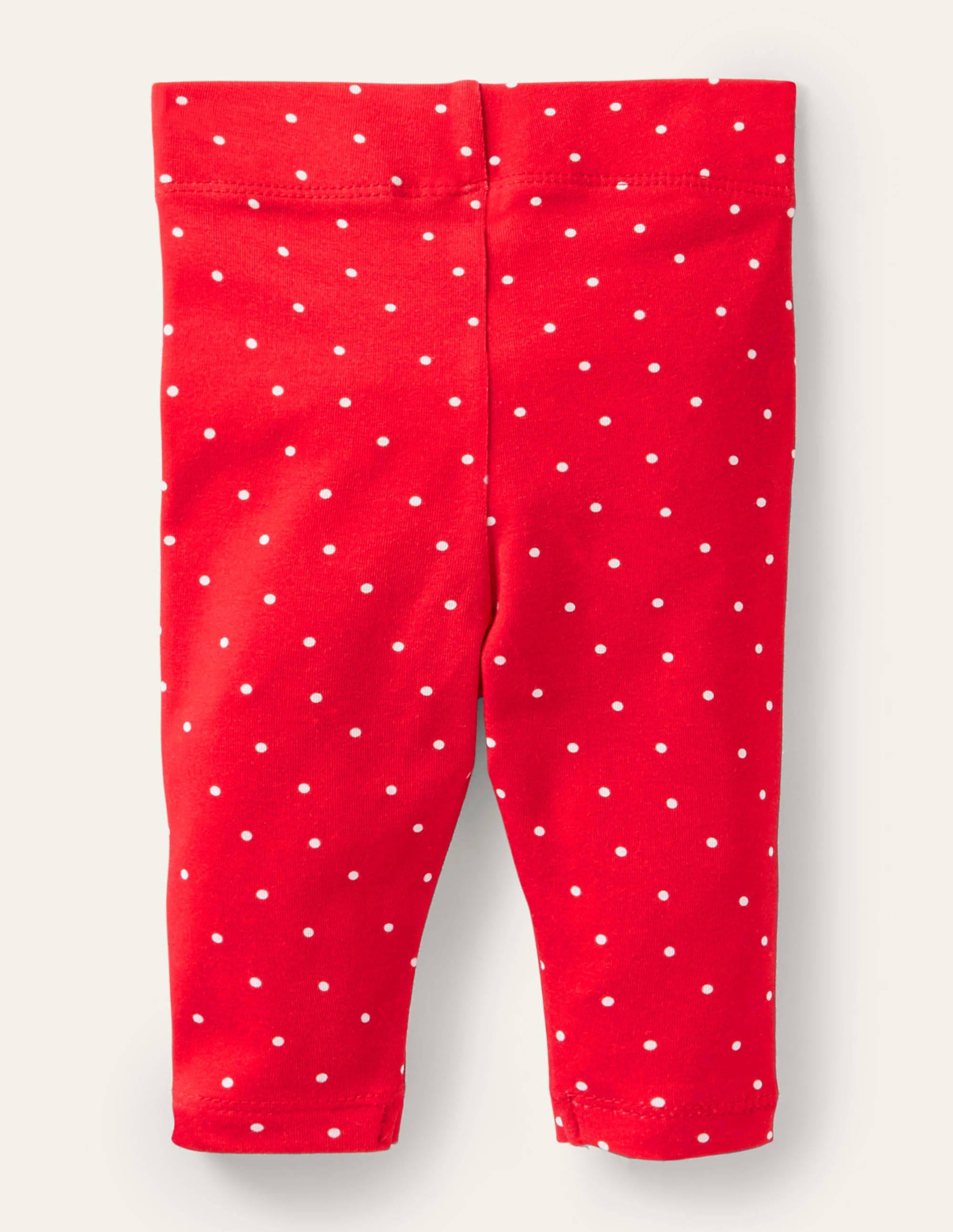 Leggings mit weihnachtlicher Applikation-Rockabilly-Rot, Getupft/Rotkehlchen - Image 2